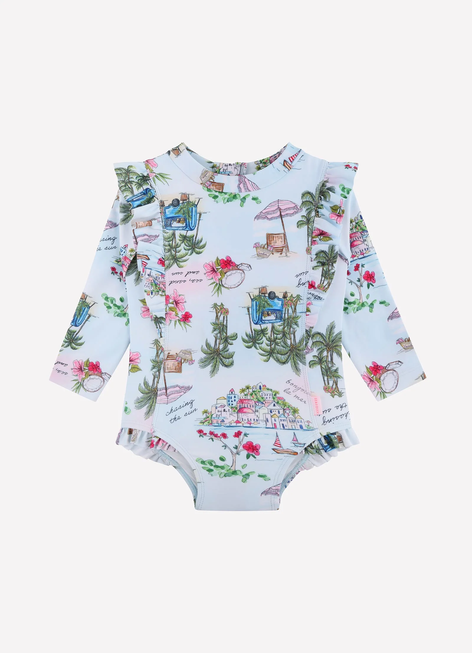 Secret Vacation Frill Sunsuit - Secret Vacay - Image 2