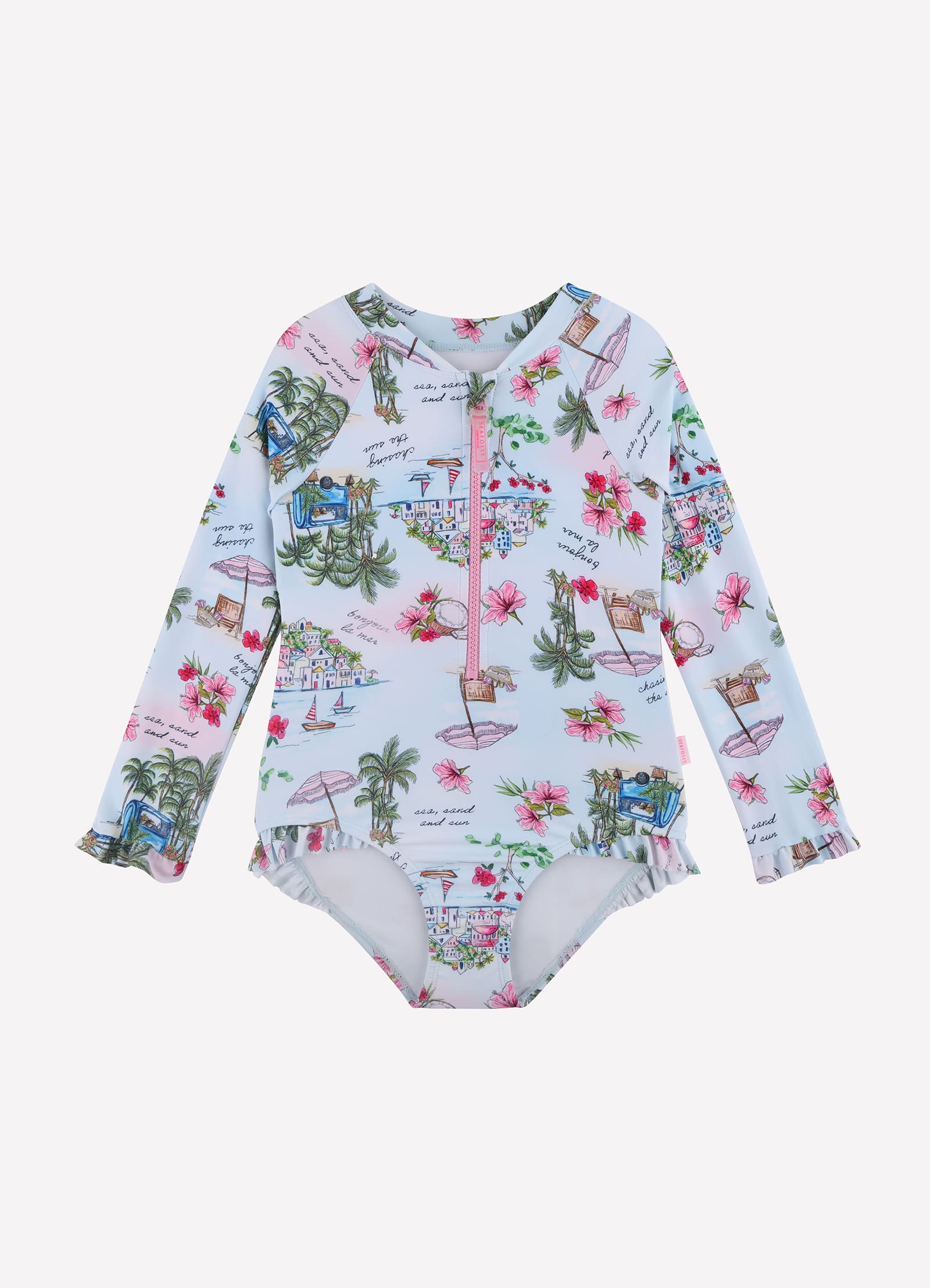 Secret Vacation Zip Front Swimsuit - Secret Vacay - Image 2