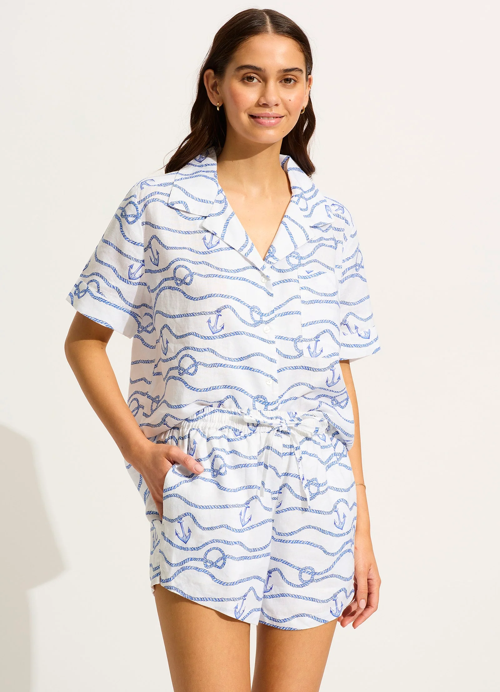 Set Sail Short Sleeve Shirt - White - Image 2