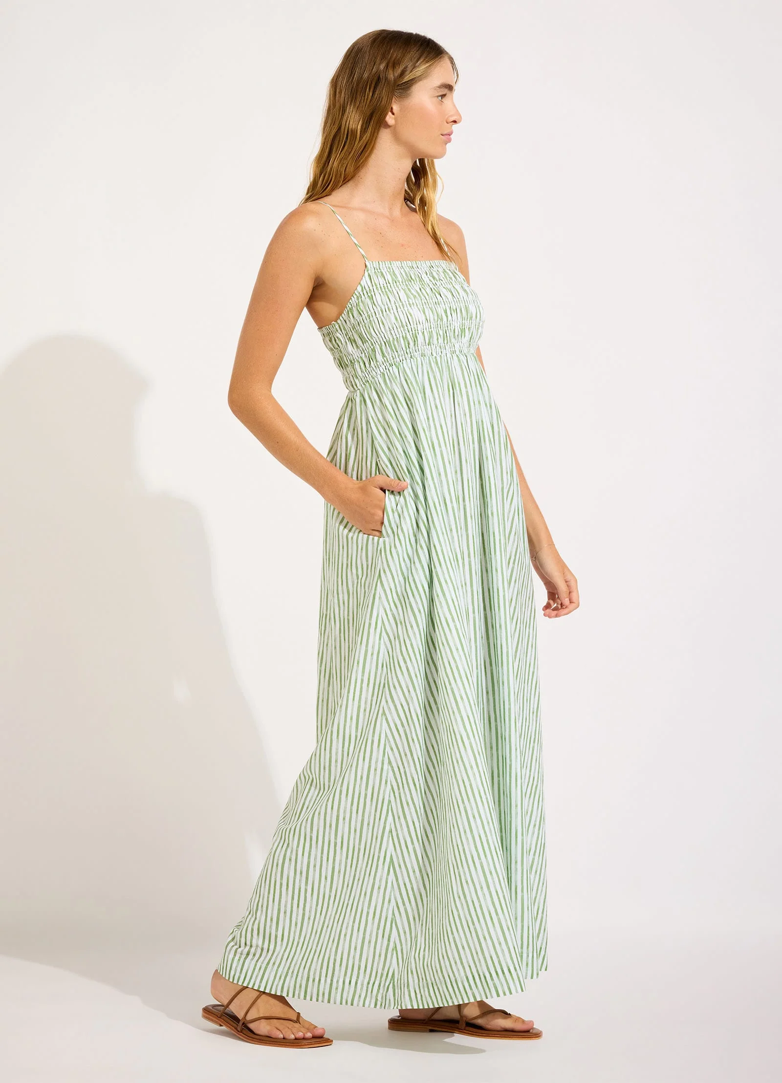 Shirred Midi Dress - Image 2