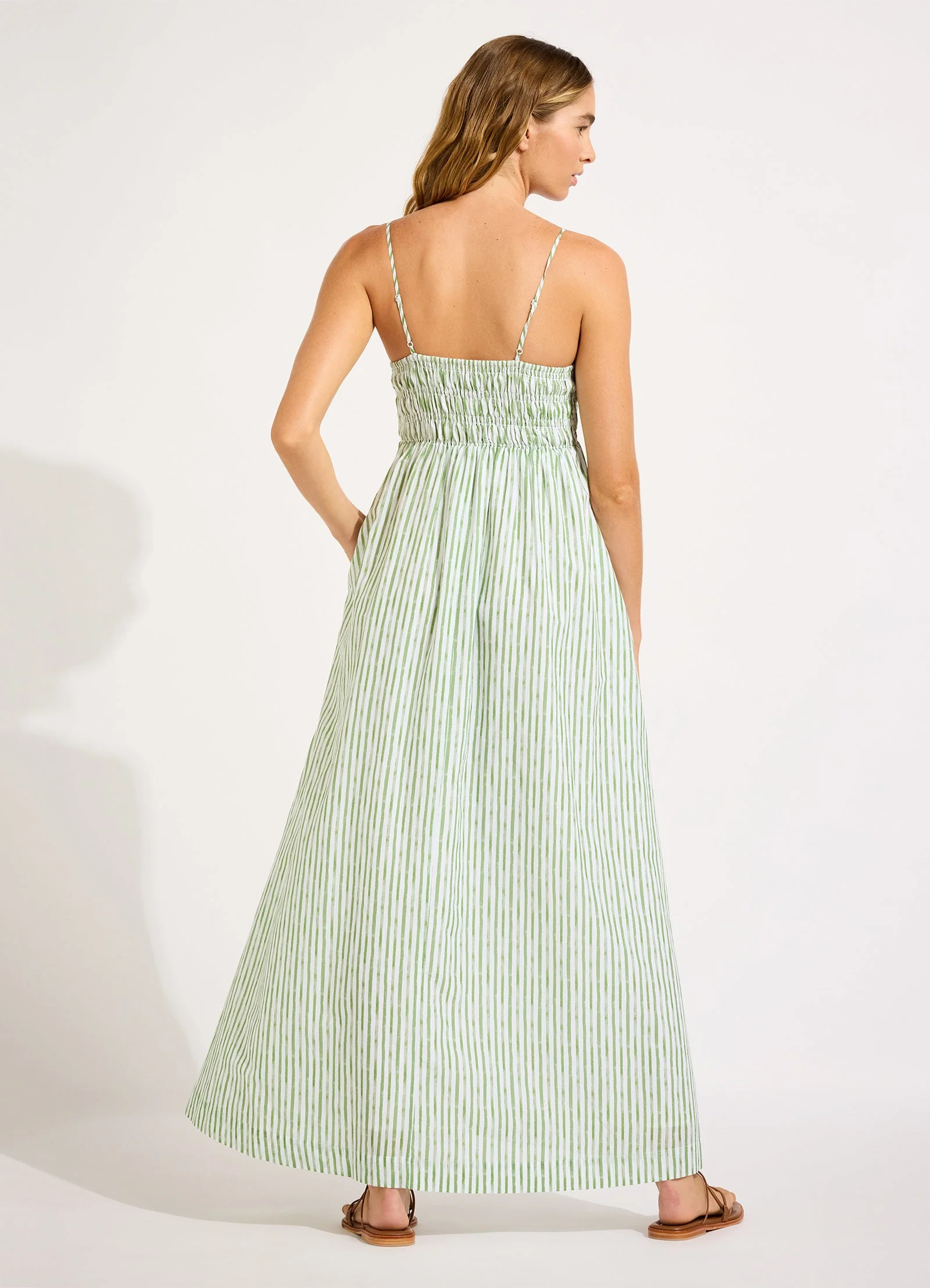 Shirred Midi Dress - Image 3