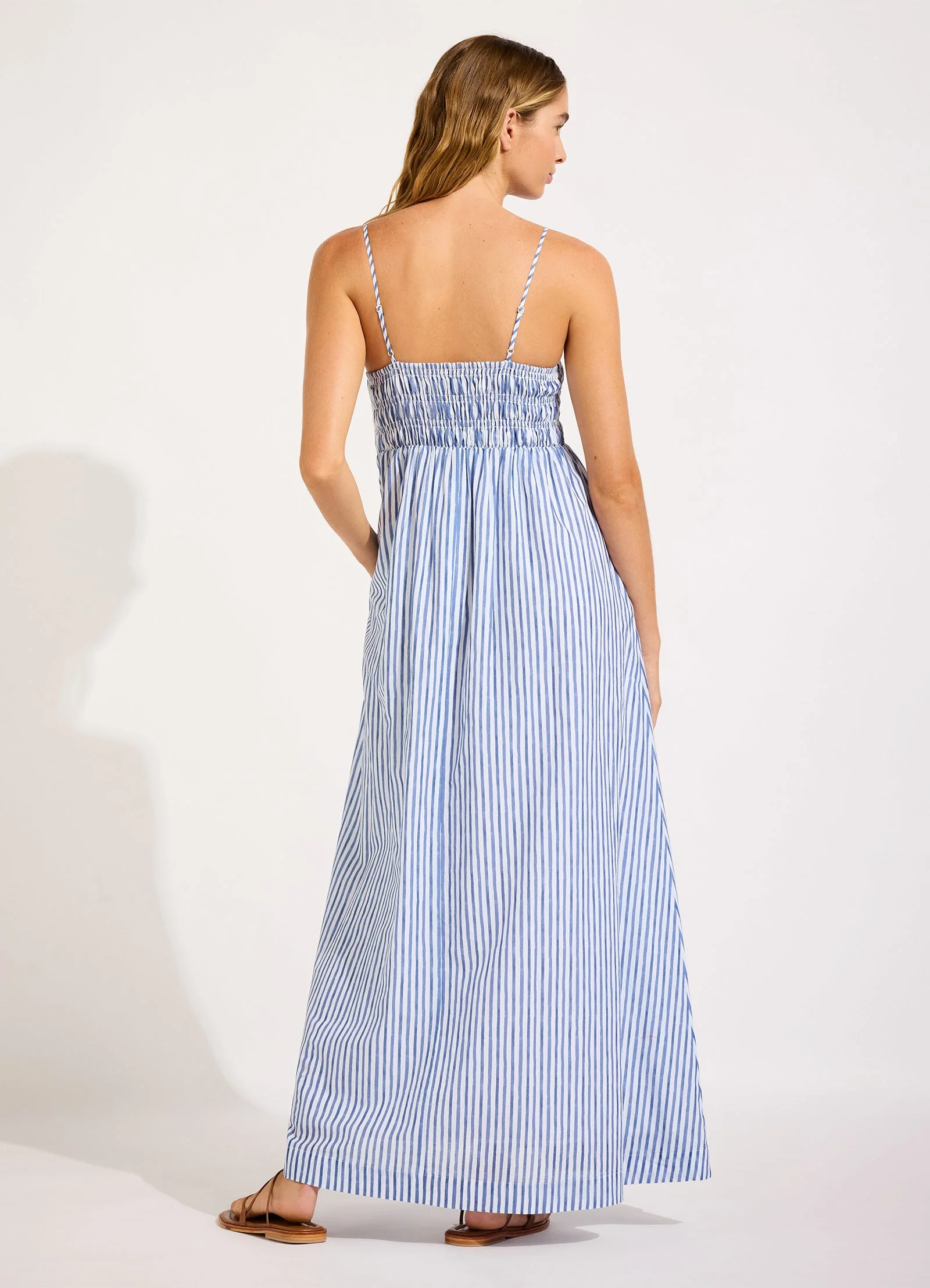 Shirred Midi Dress - Image 3