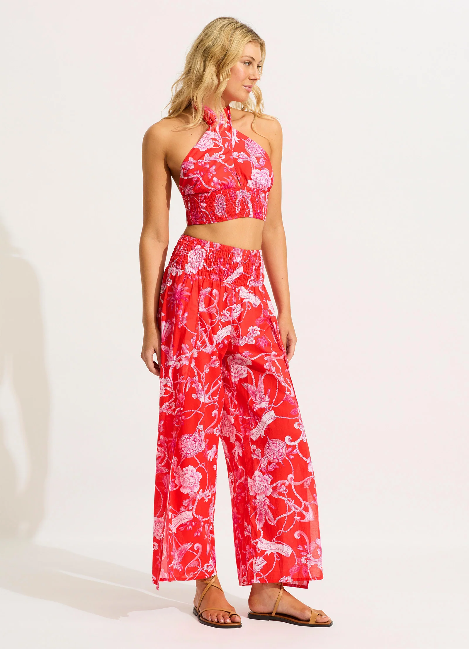 Shirring Pant - Chilli Red - Image 3