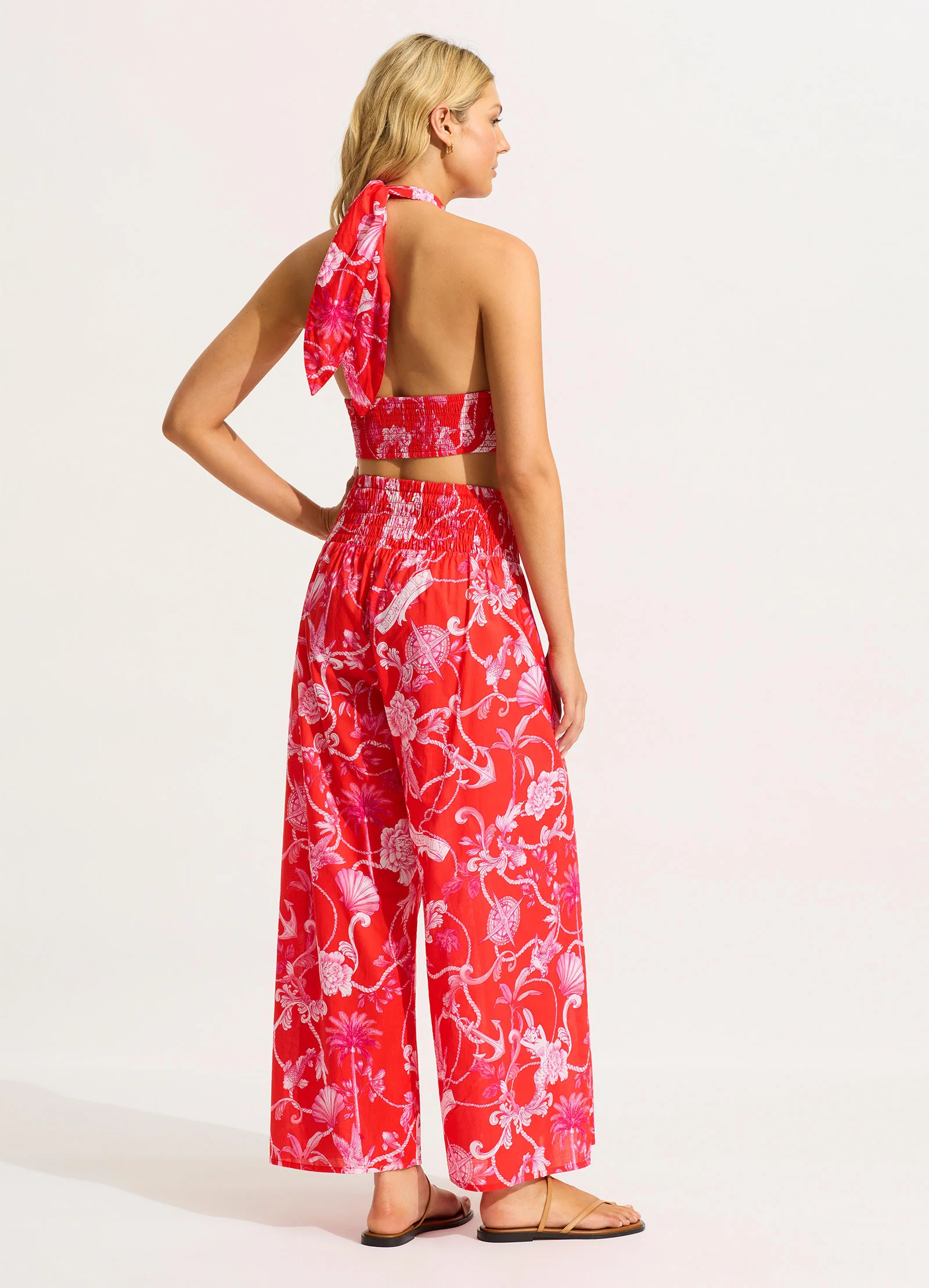 Shirring Pant - Chilli Red - Image 4