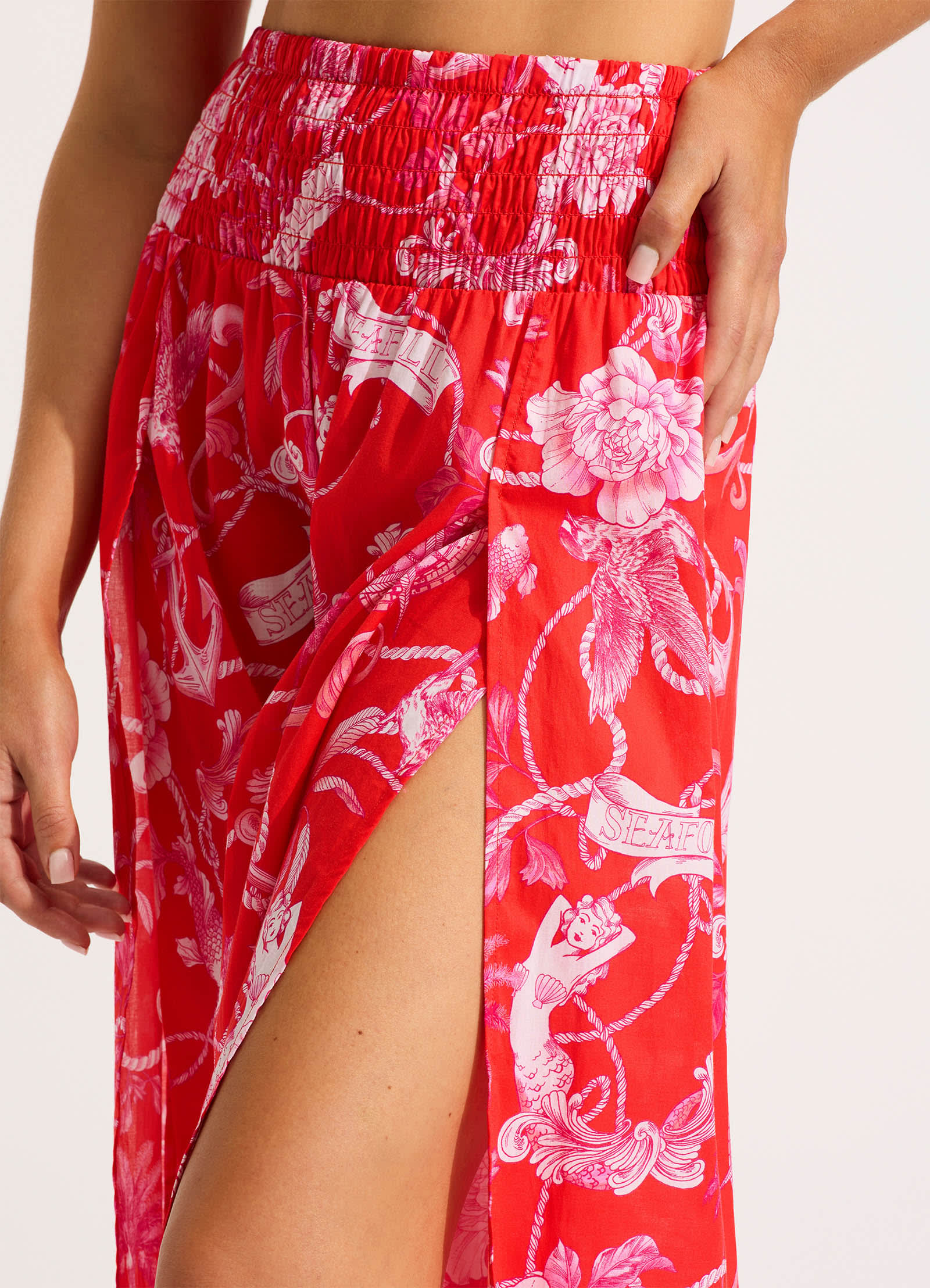 Shirring Pant - Chilli Red - Image 5