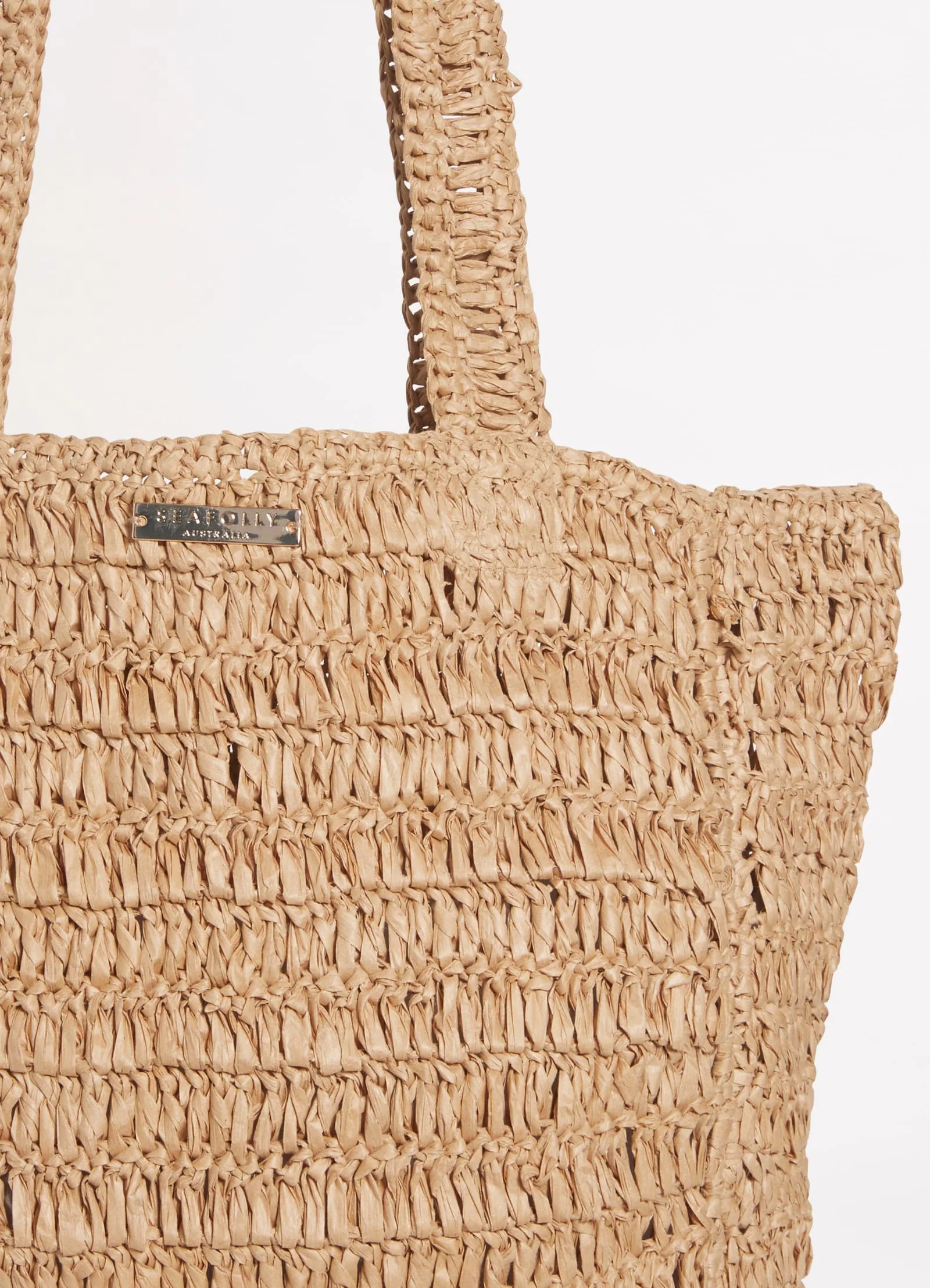Shores Woven Tote Bag - Natural - Image 2