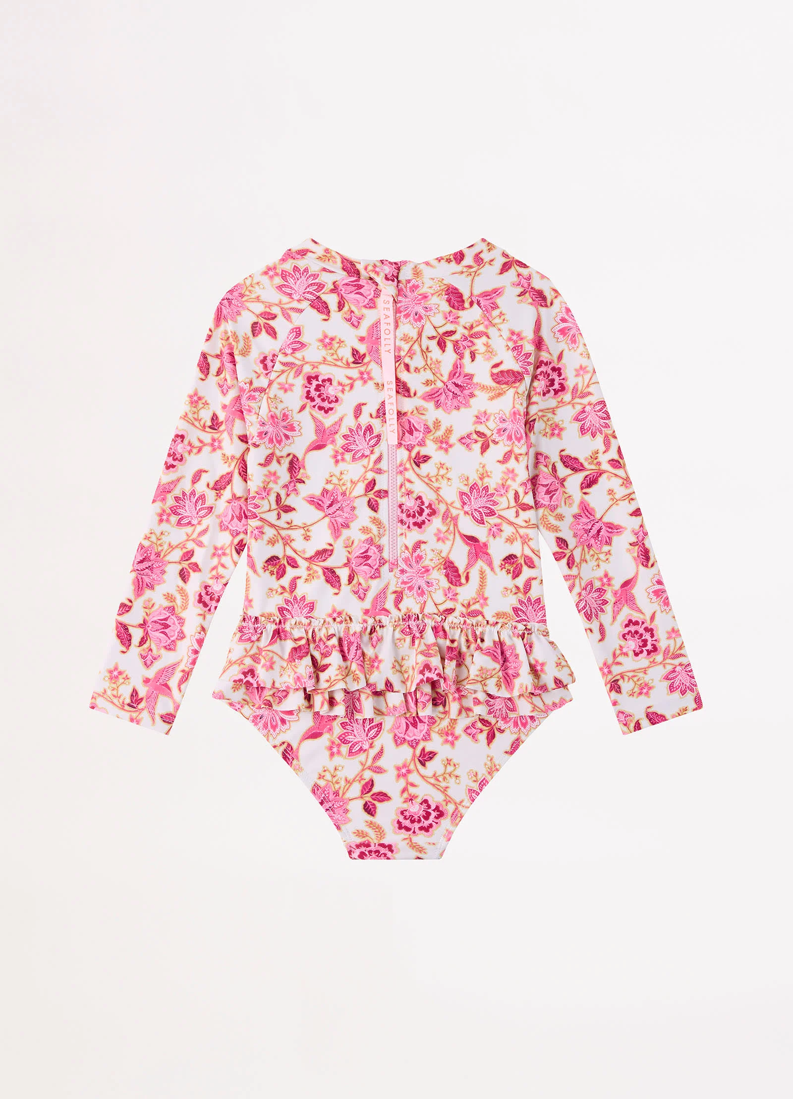 Silk Road Girls Frilled Hip Paddlesuit - Pink - Image 3