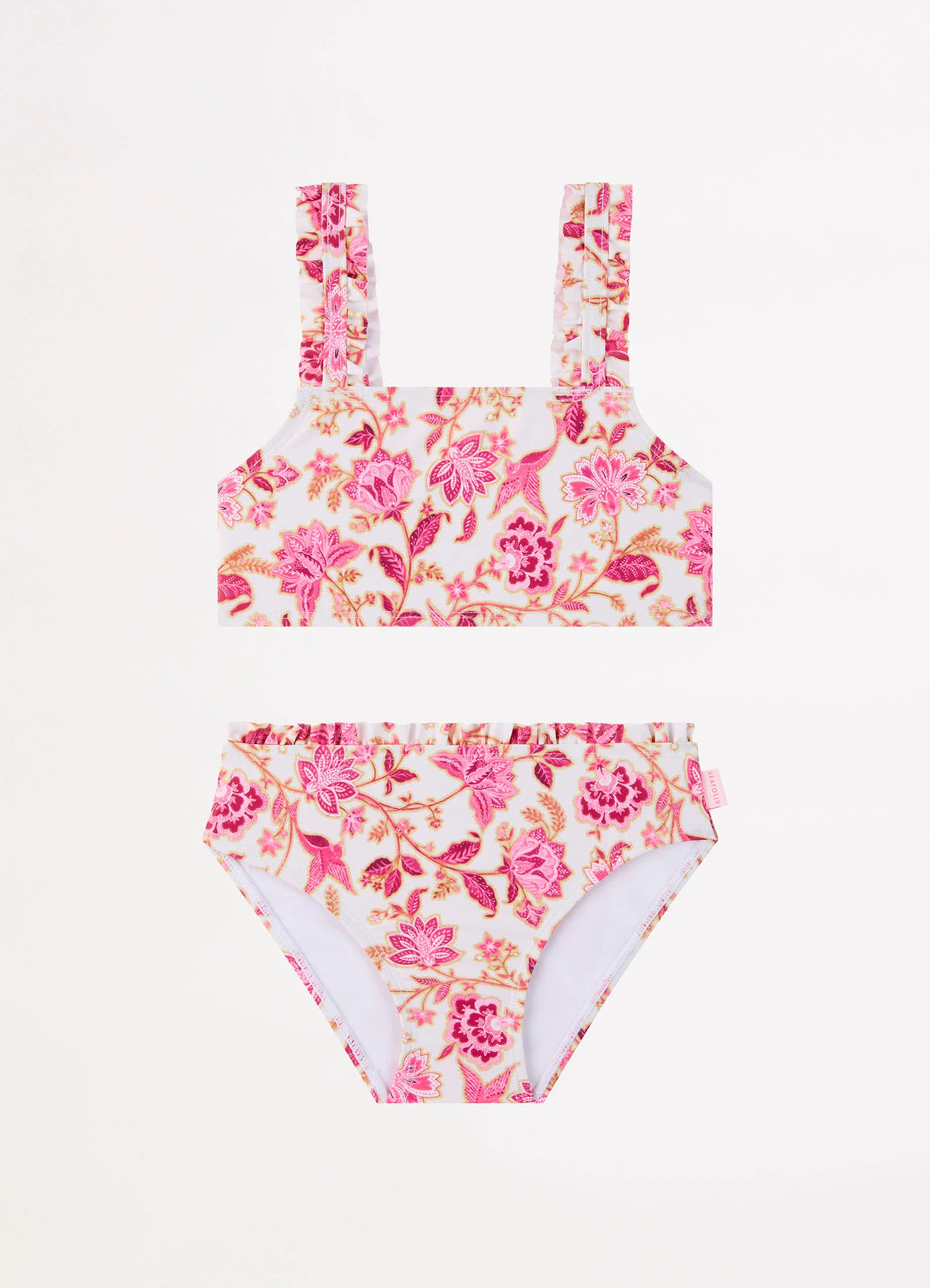 Silk Road Girls Mini Ruffle Bikini - Pink - Image 4