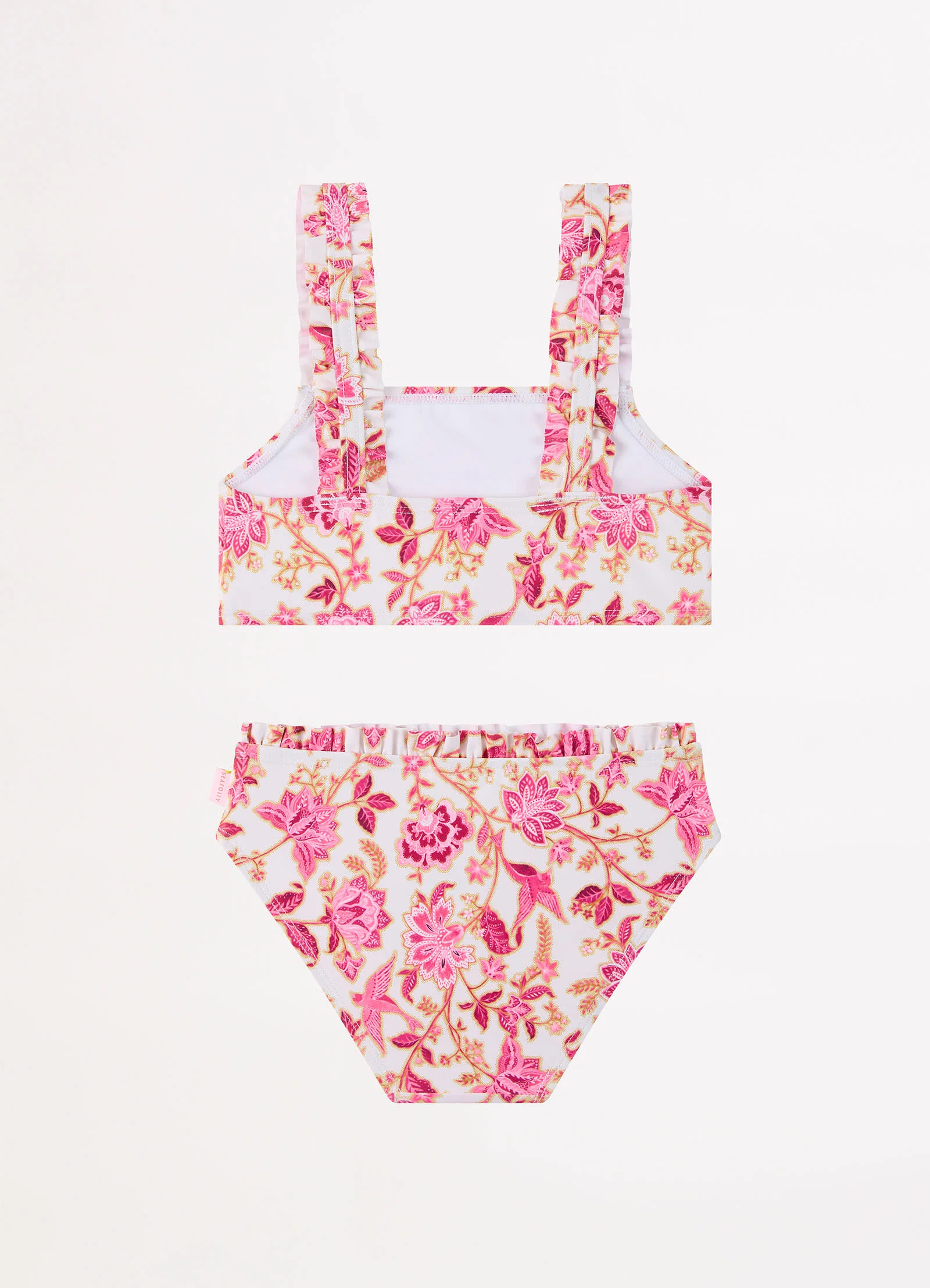 Silk Road Girls Mini Ruffle Bikini - Pink - Image 5