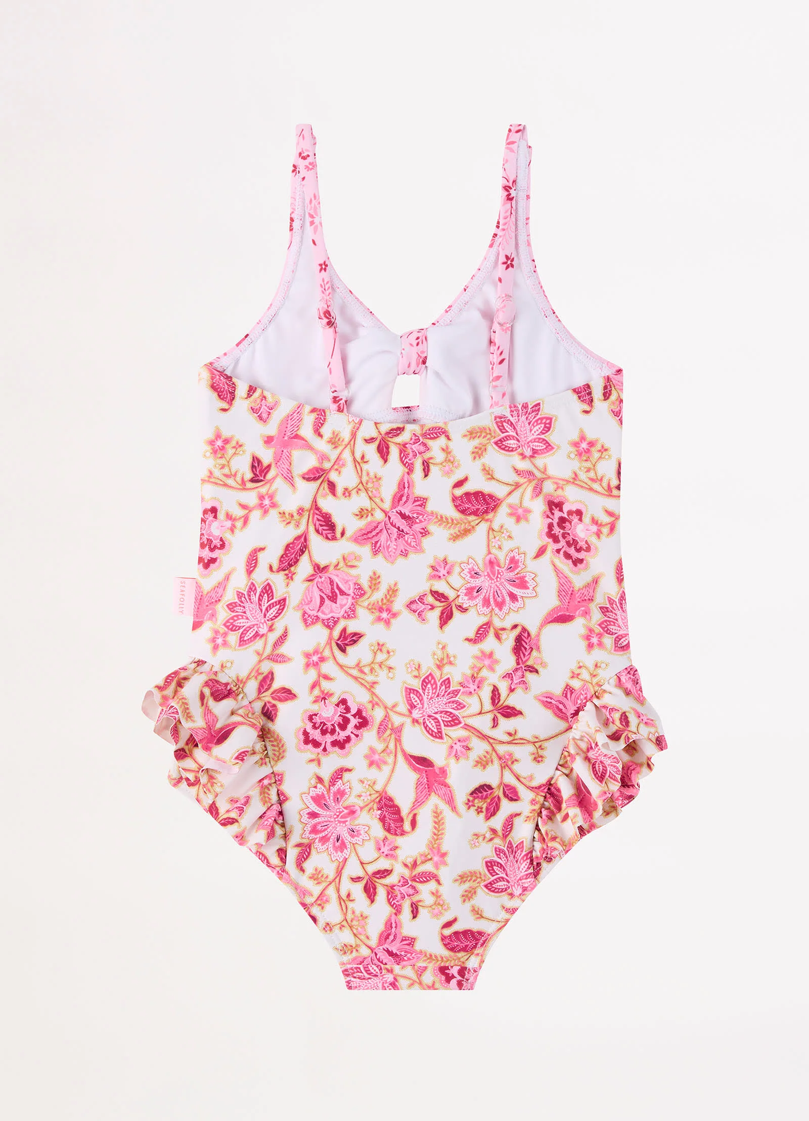 Silk Road Girls Tie Front One Piece - Spice - Image 3