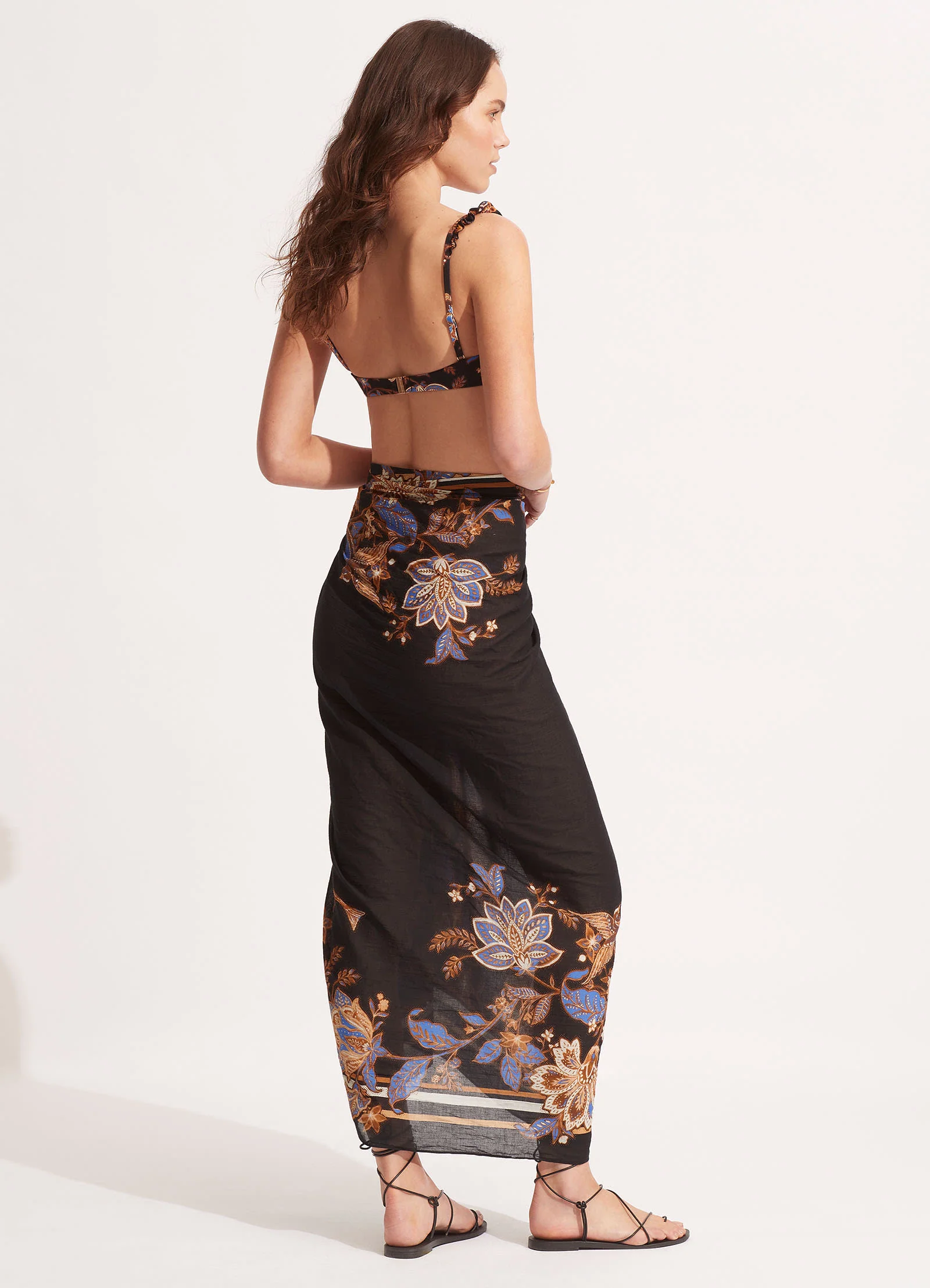 Silk Road Sarong - Black - Image 3