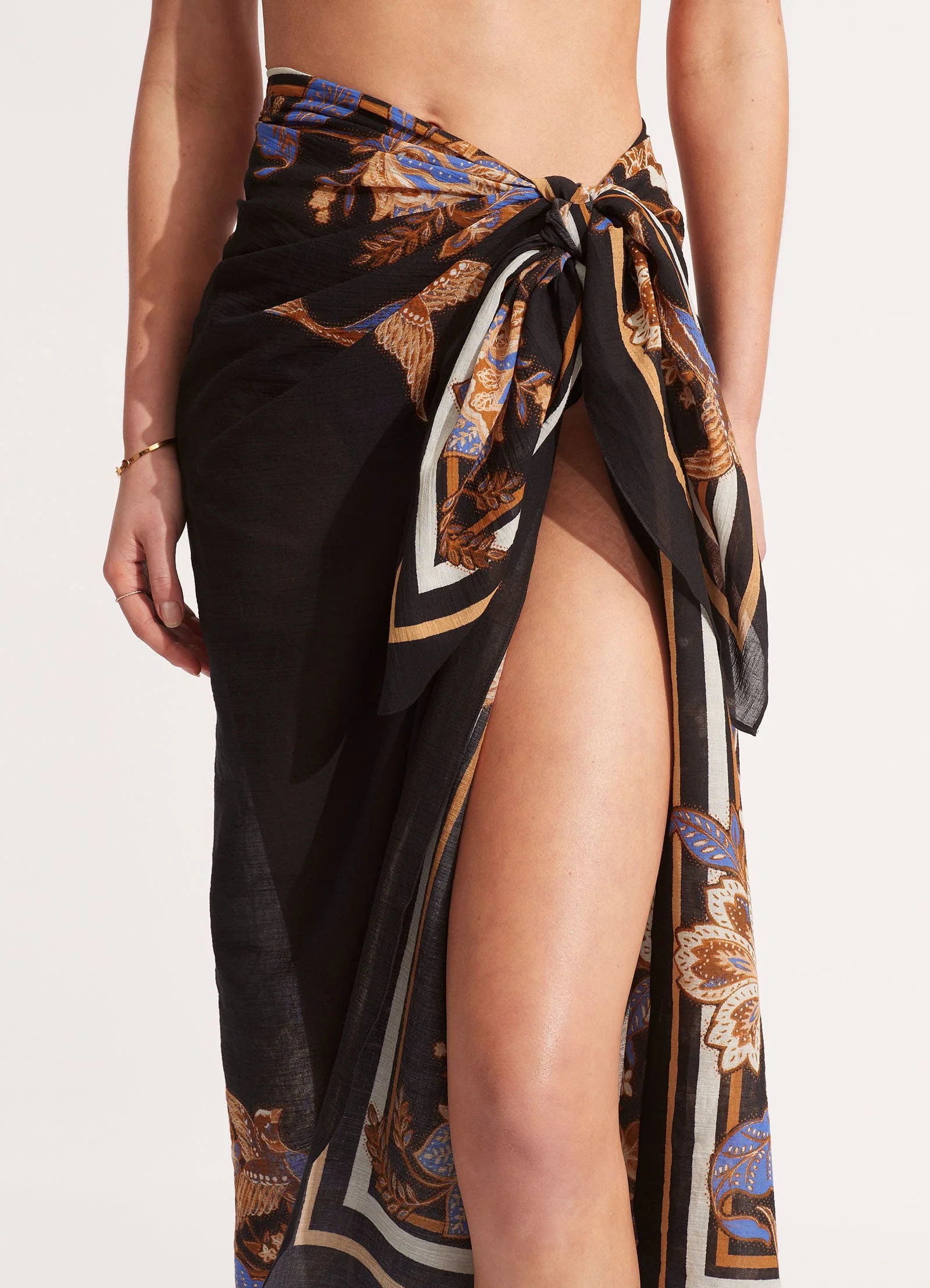 Silk Road Sarong - Black - Image 4