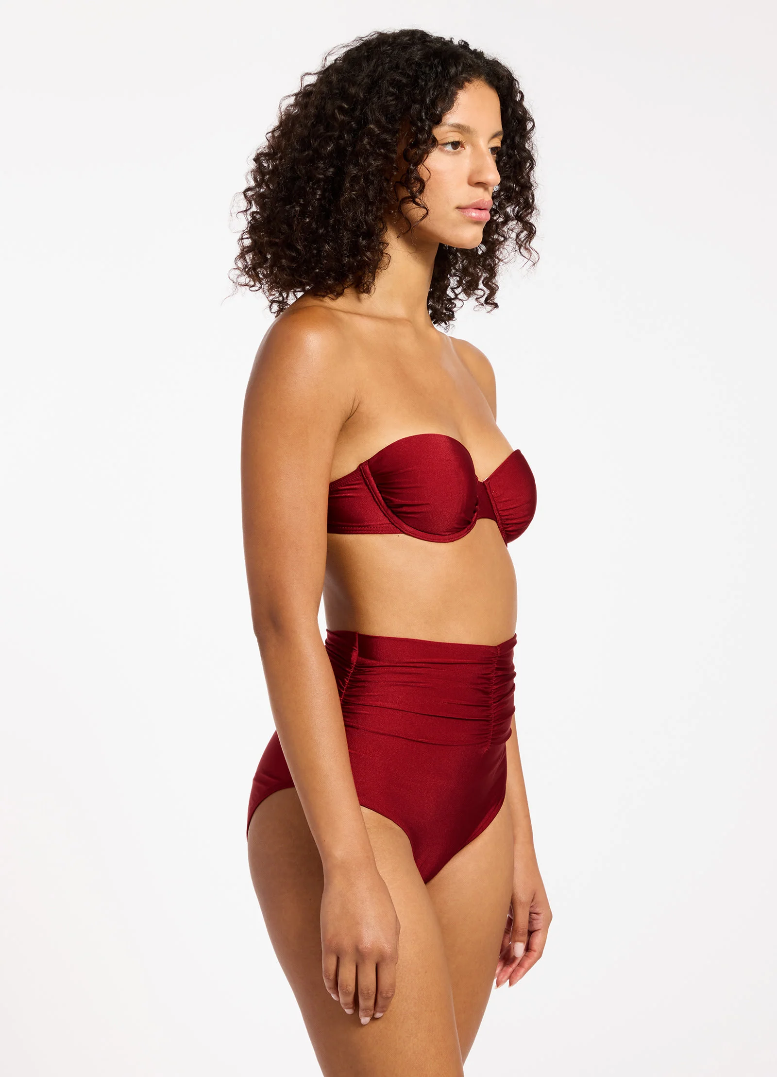Sol Shine Underwire Bandeau Bikini Top - Image 4