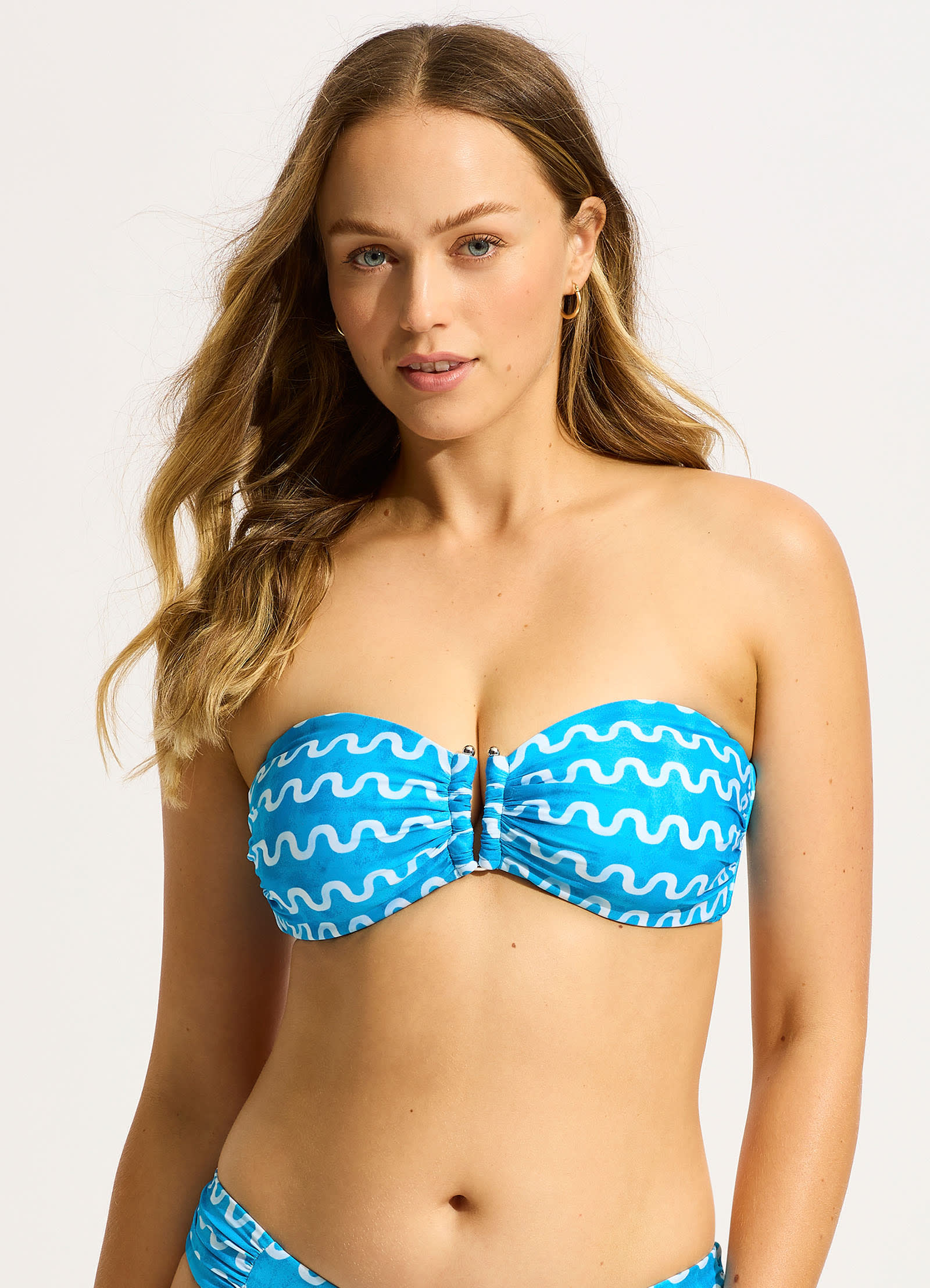 Soundwave DD "U" Tube Bikini Top - Turquoise - Image 2