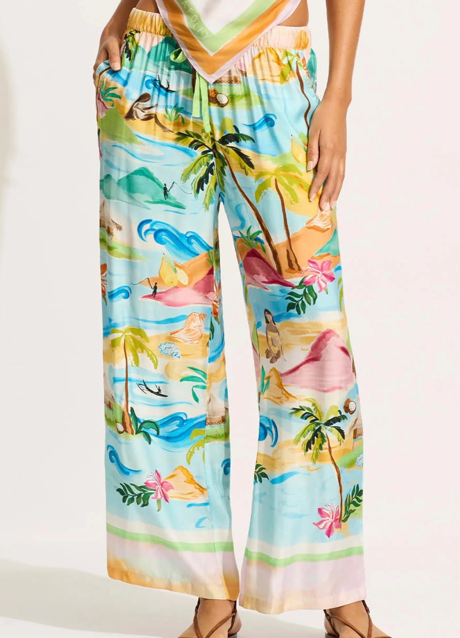 South Pacific Pant - Turquoise - Image 2
