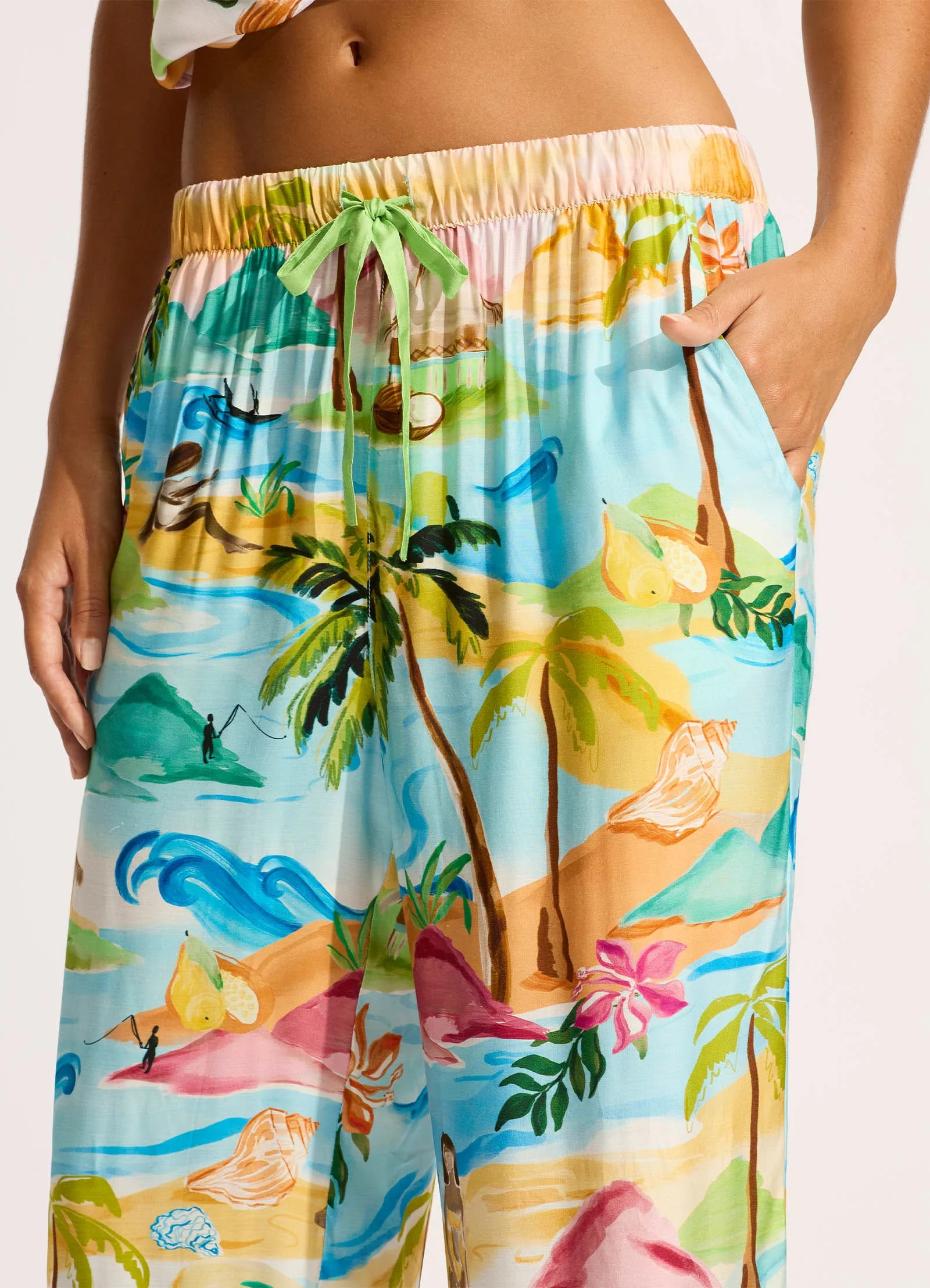 South Pacific Pant - Turquoise - Image 4