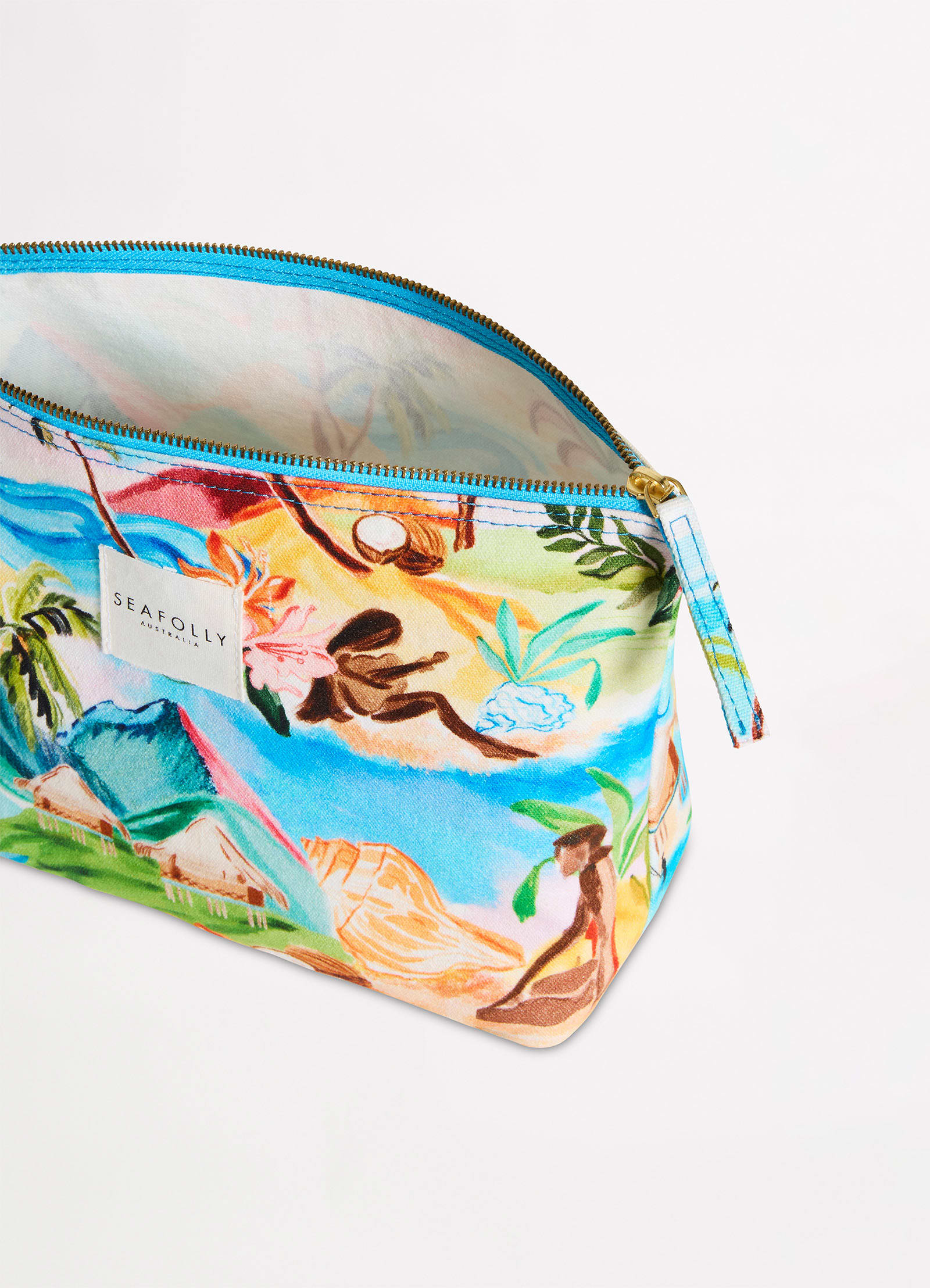 South Pacific Pouch Bag - Turquoise - Image 3