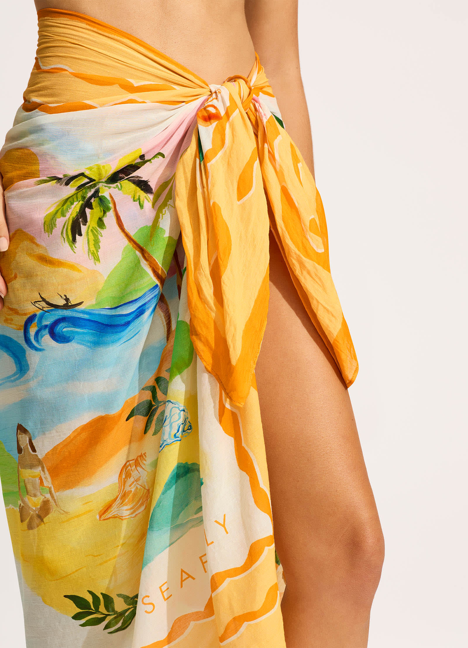 South Pacific Sarong - Turquoise - Image 4