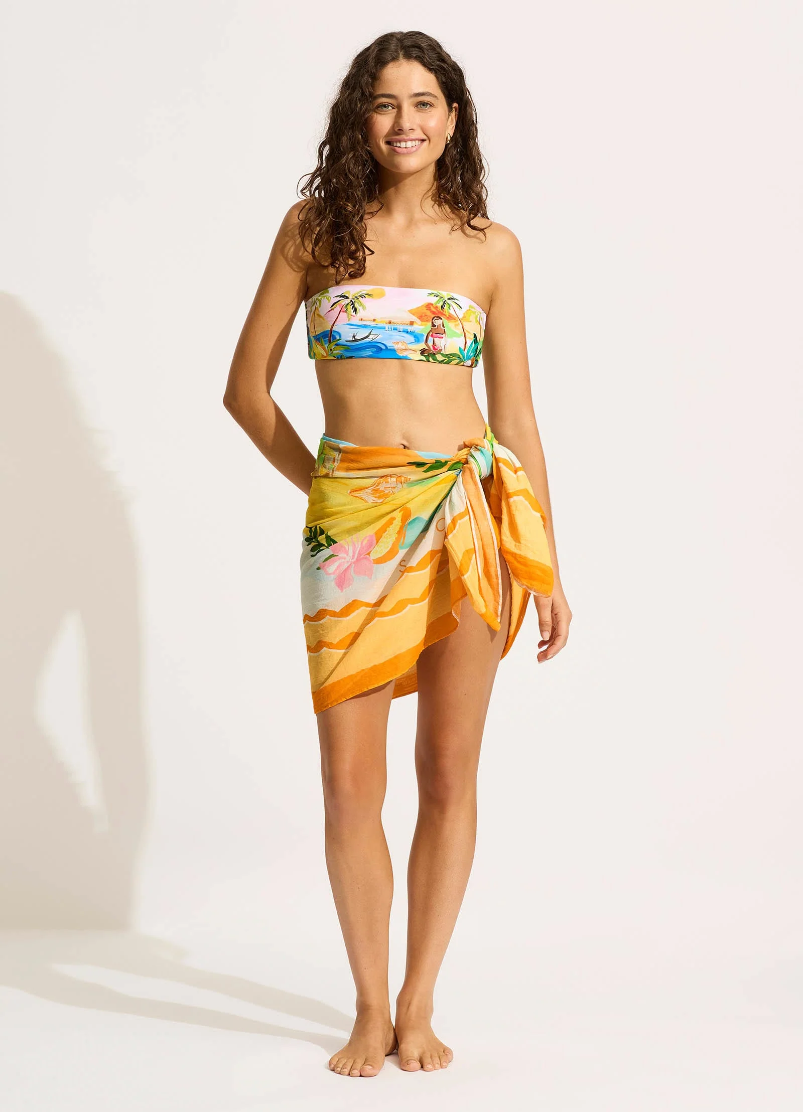 South Pacific Sarong - Turquoise - Image 7