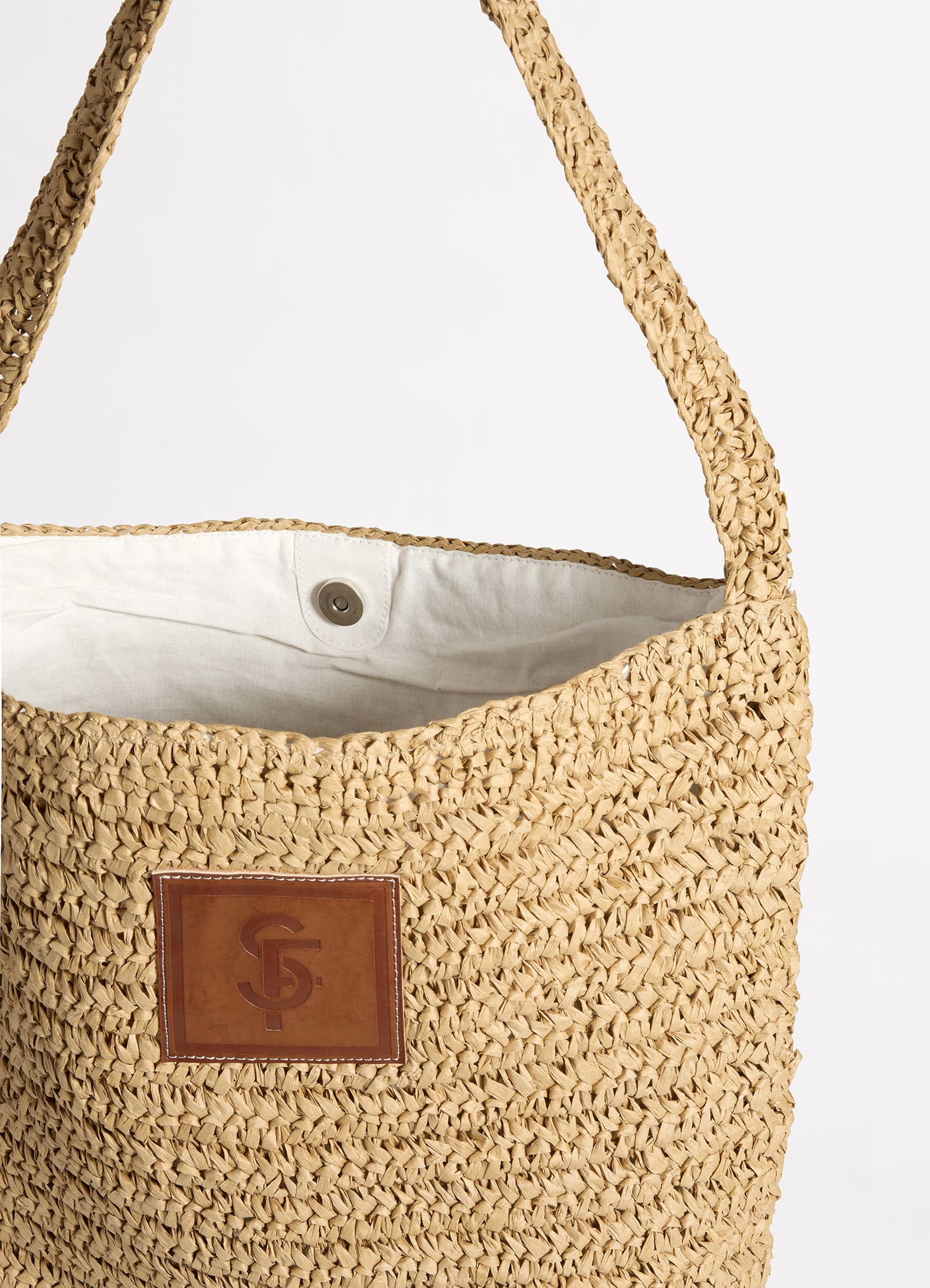 Spring Festival Tube Tote Bag - Natural - Image 4