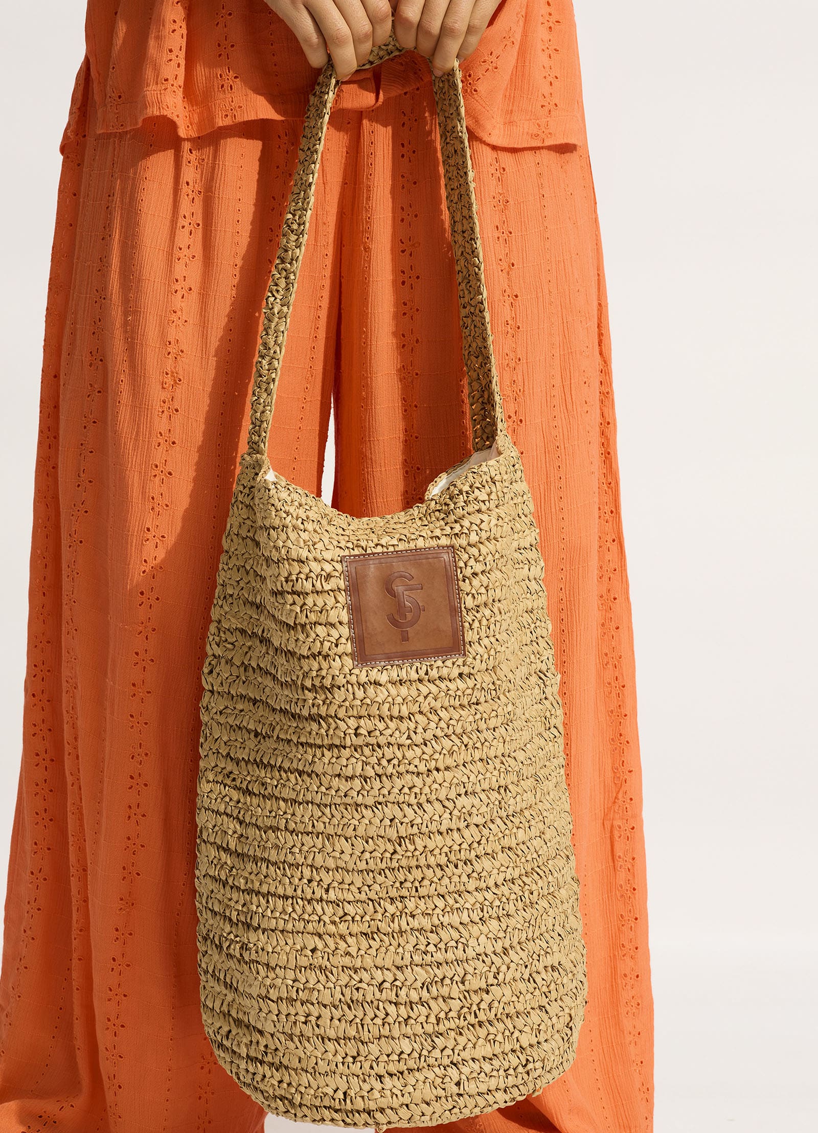 Spring Festival Tube Tote Bag - Natural - Image 5