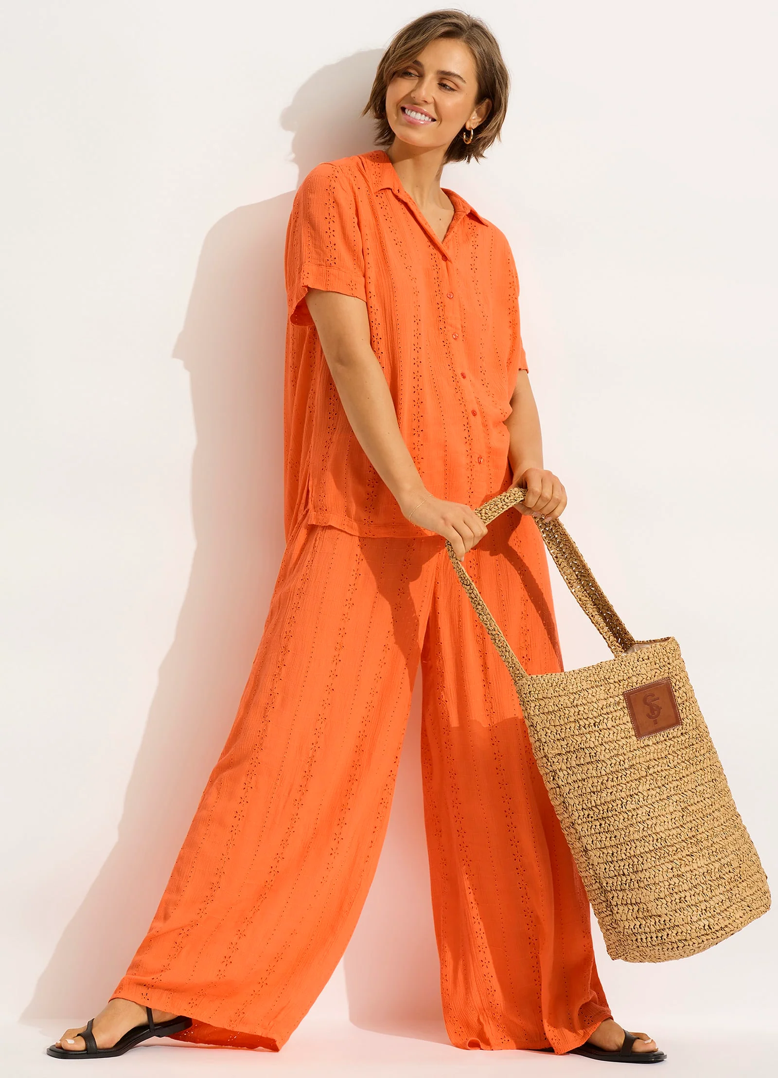 Spring Festival Tube Tote Bag - Natural - Image 6