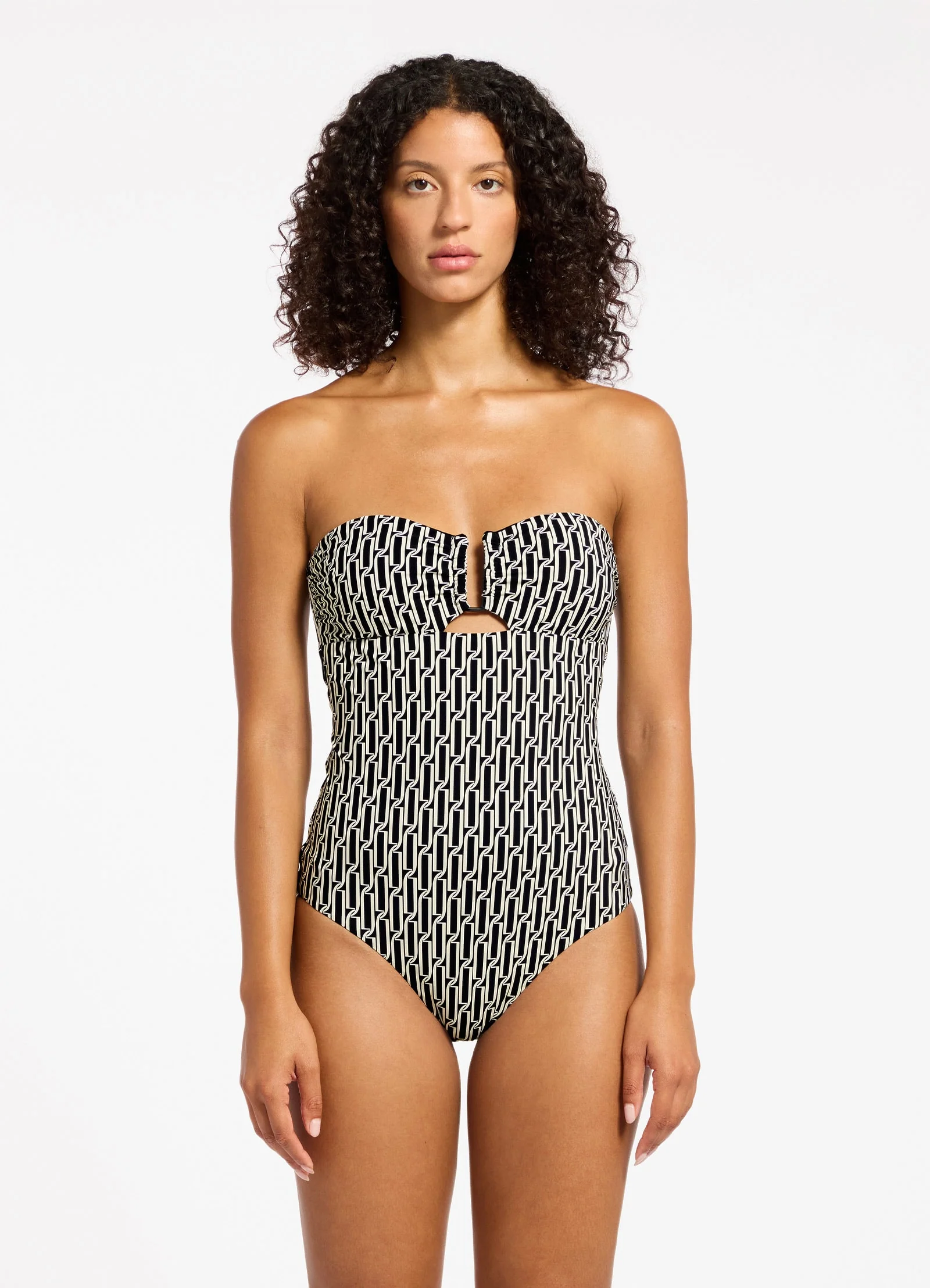 Spring Geo Bandeau One Piece - Image 4