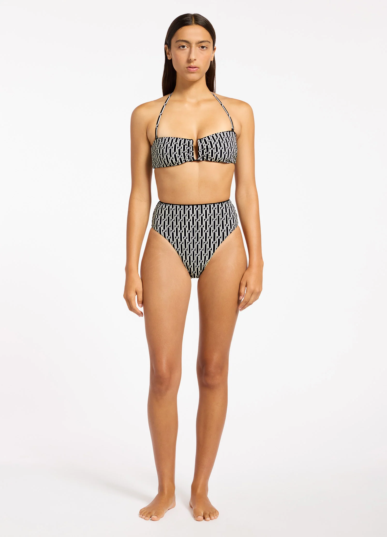 Spring Geo U Trim Bandeau Bikini Top - Image 6