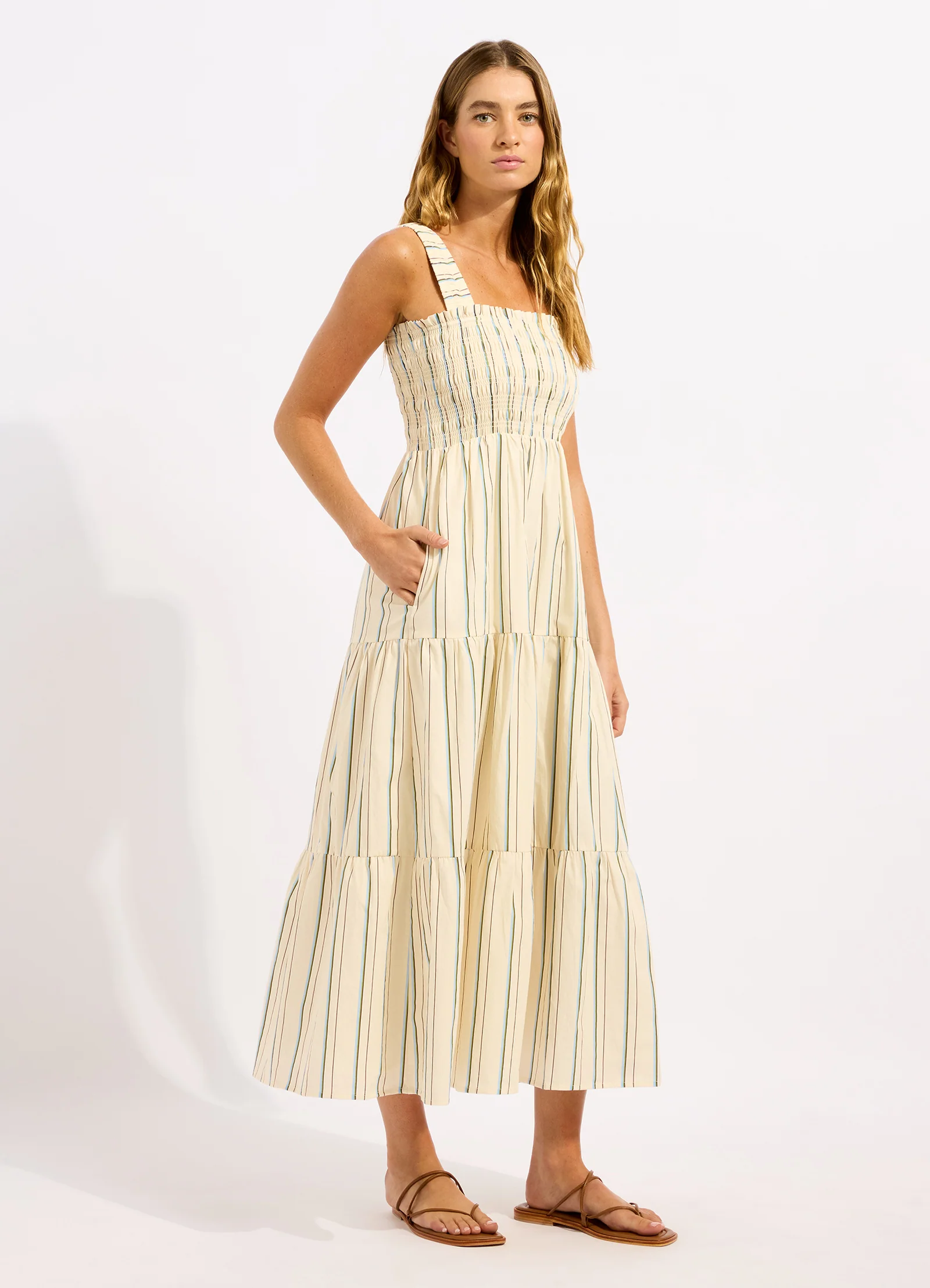 Stripe Faithfull Midi Dress - Image 2
