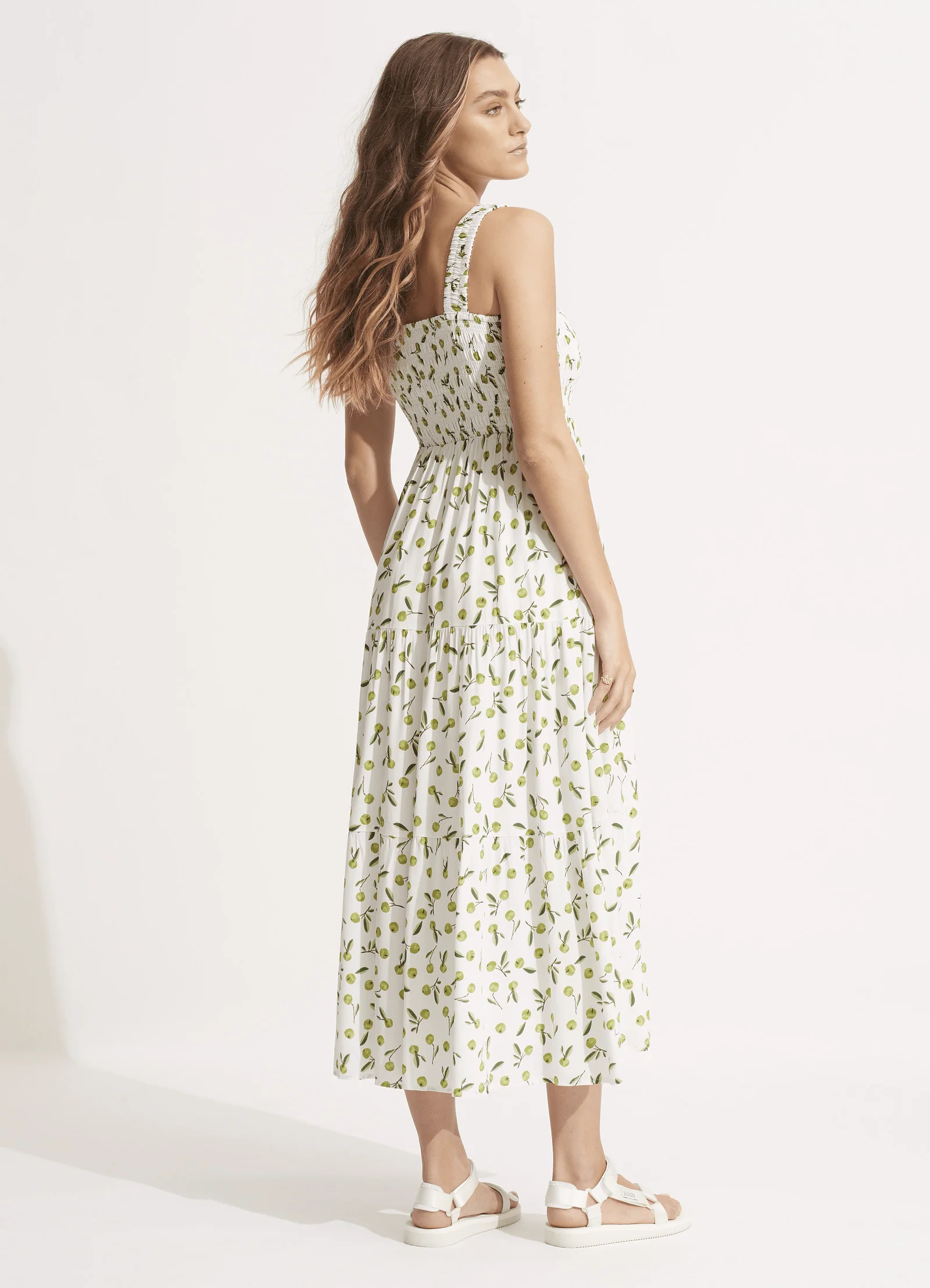 Summer Crush Midi Dress - Soft Olive - Image 3