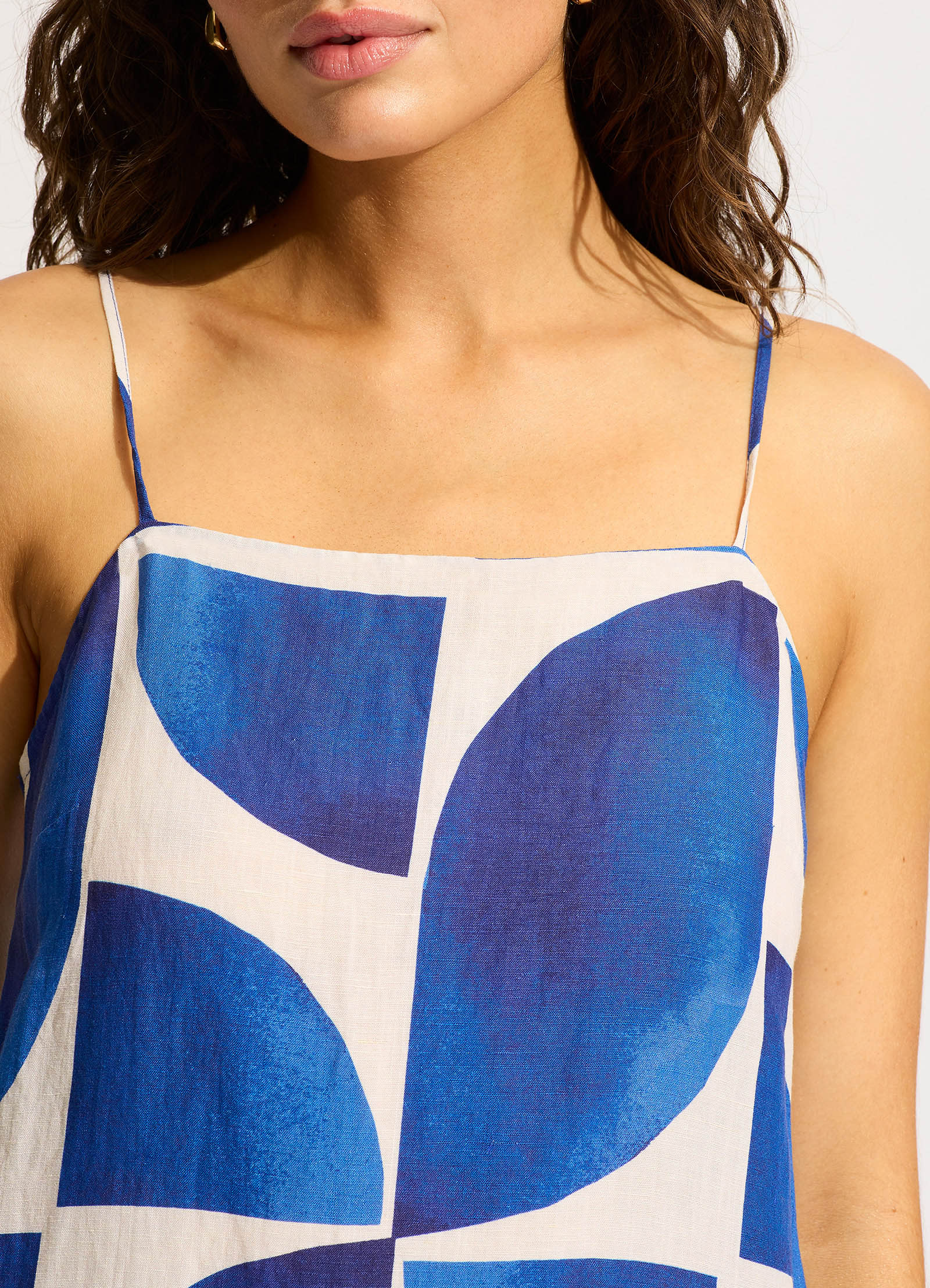 Sunray Bandeau Mini Dress - Ultramarine - Image 4