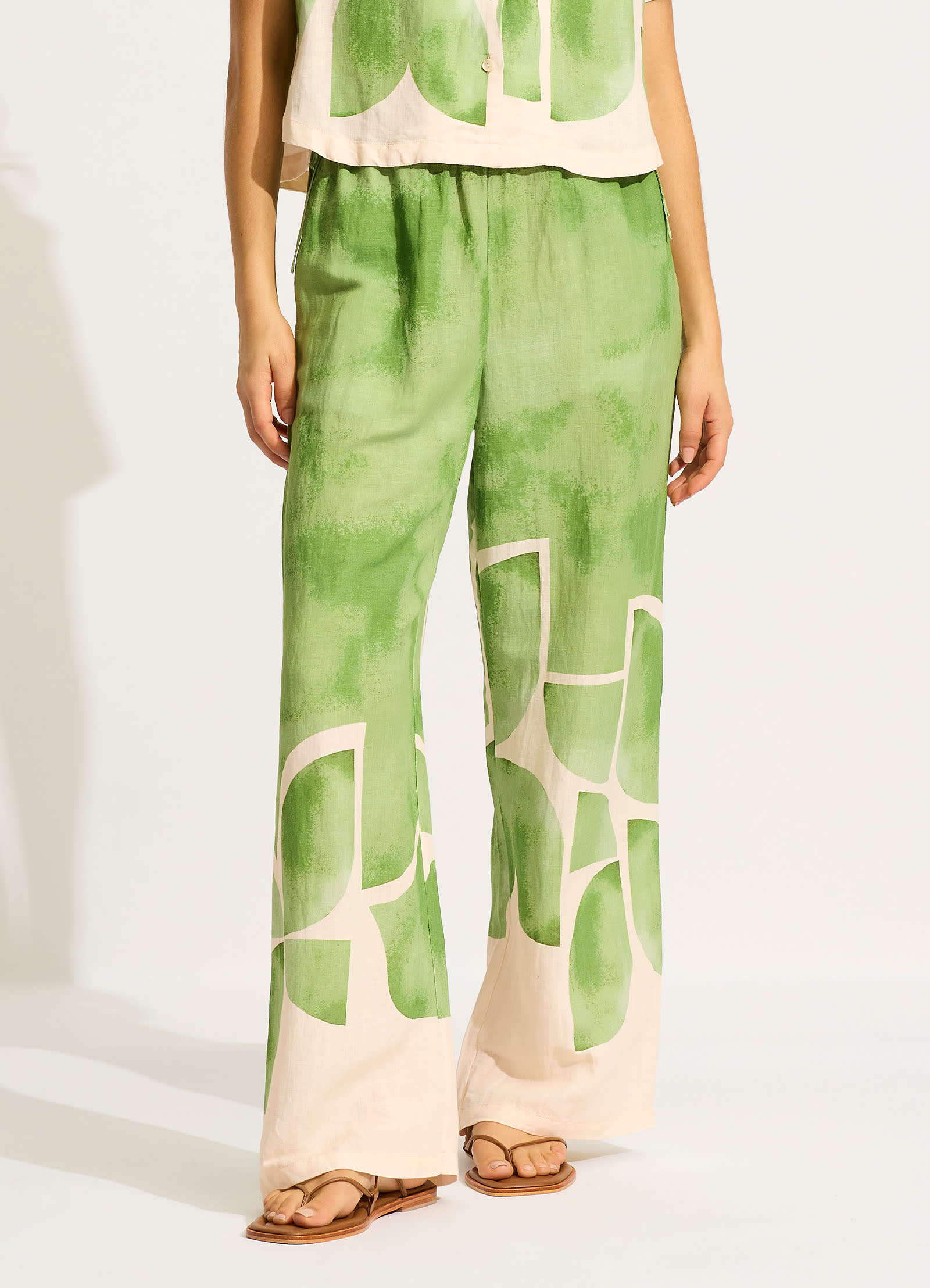 Sunray Drawstring Pant - Sage - Image 2