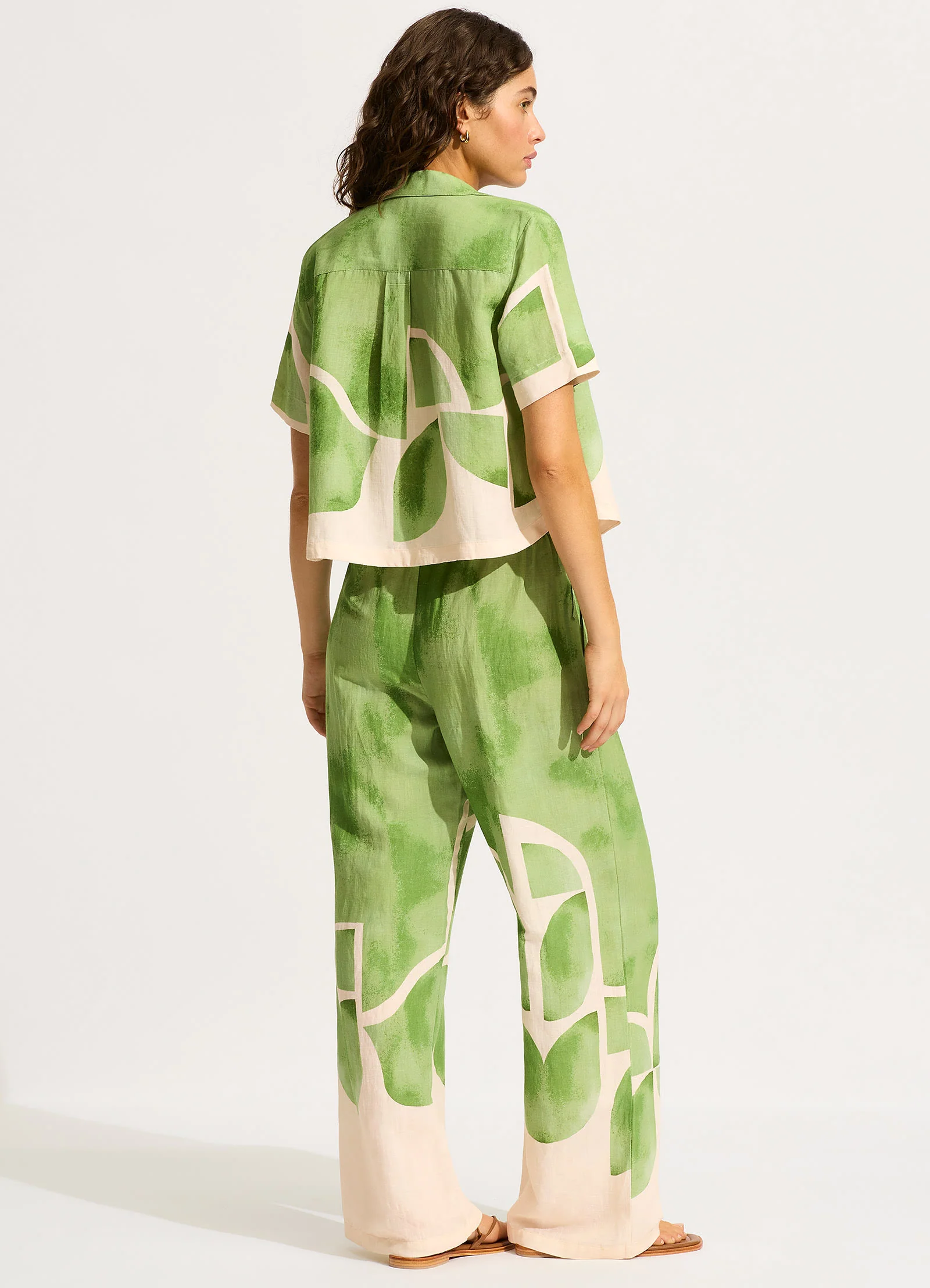 Sunray Drawstring Pant - Sage - Image 4