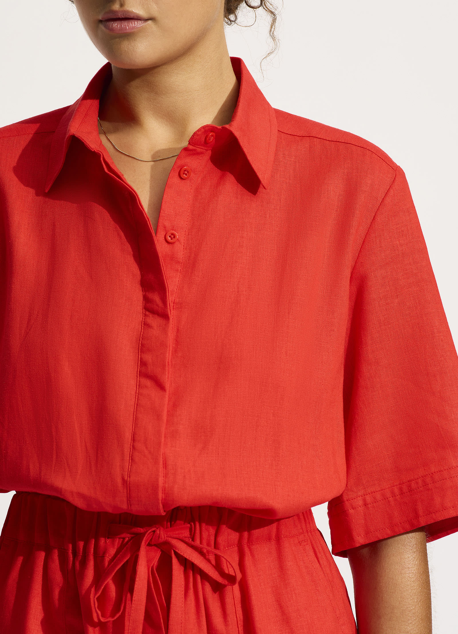 Sunside Playsuit - Flame - Image 4