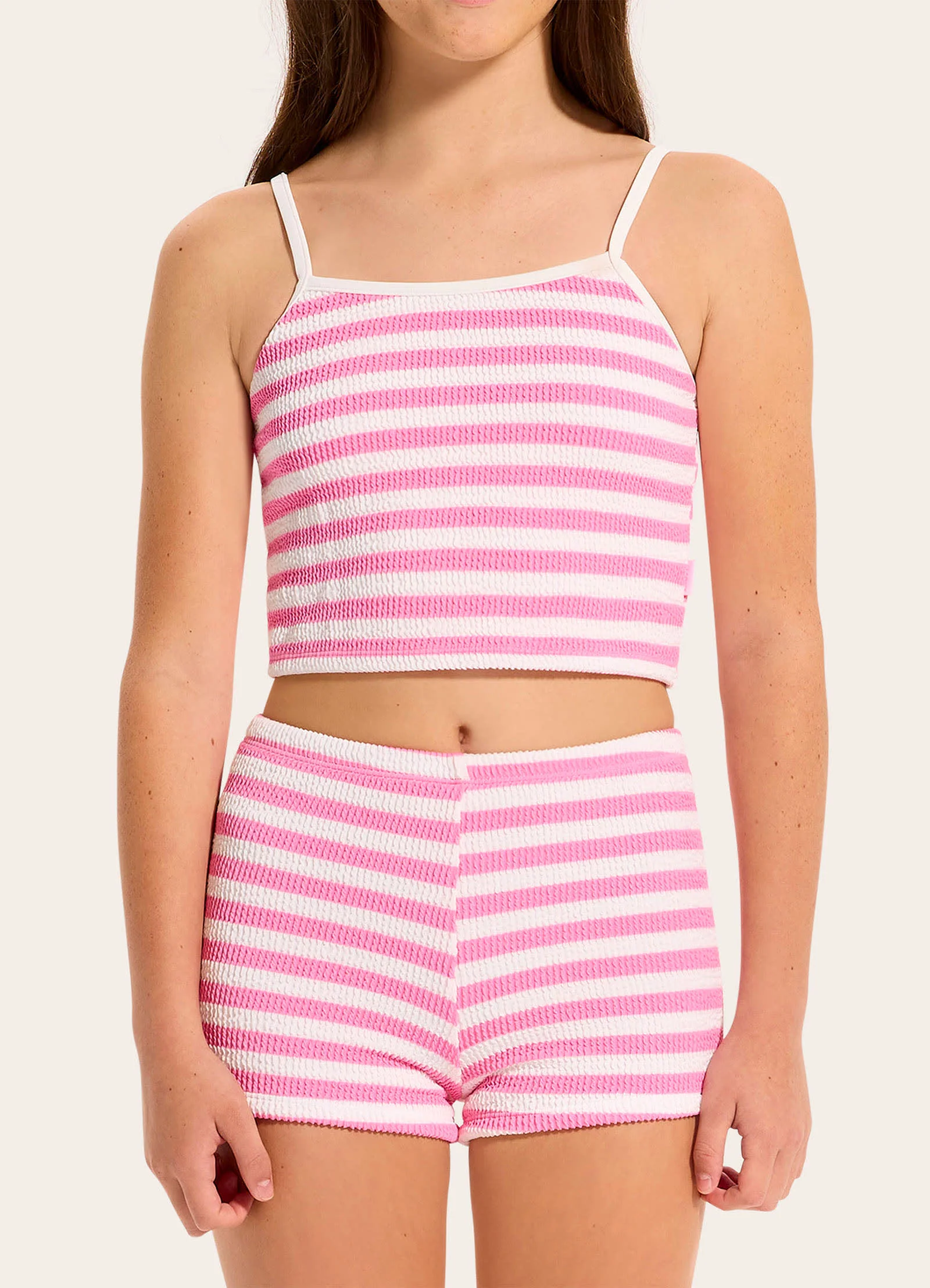 Textured Tankini Set - Image 3