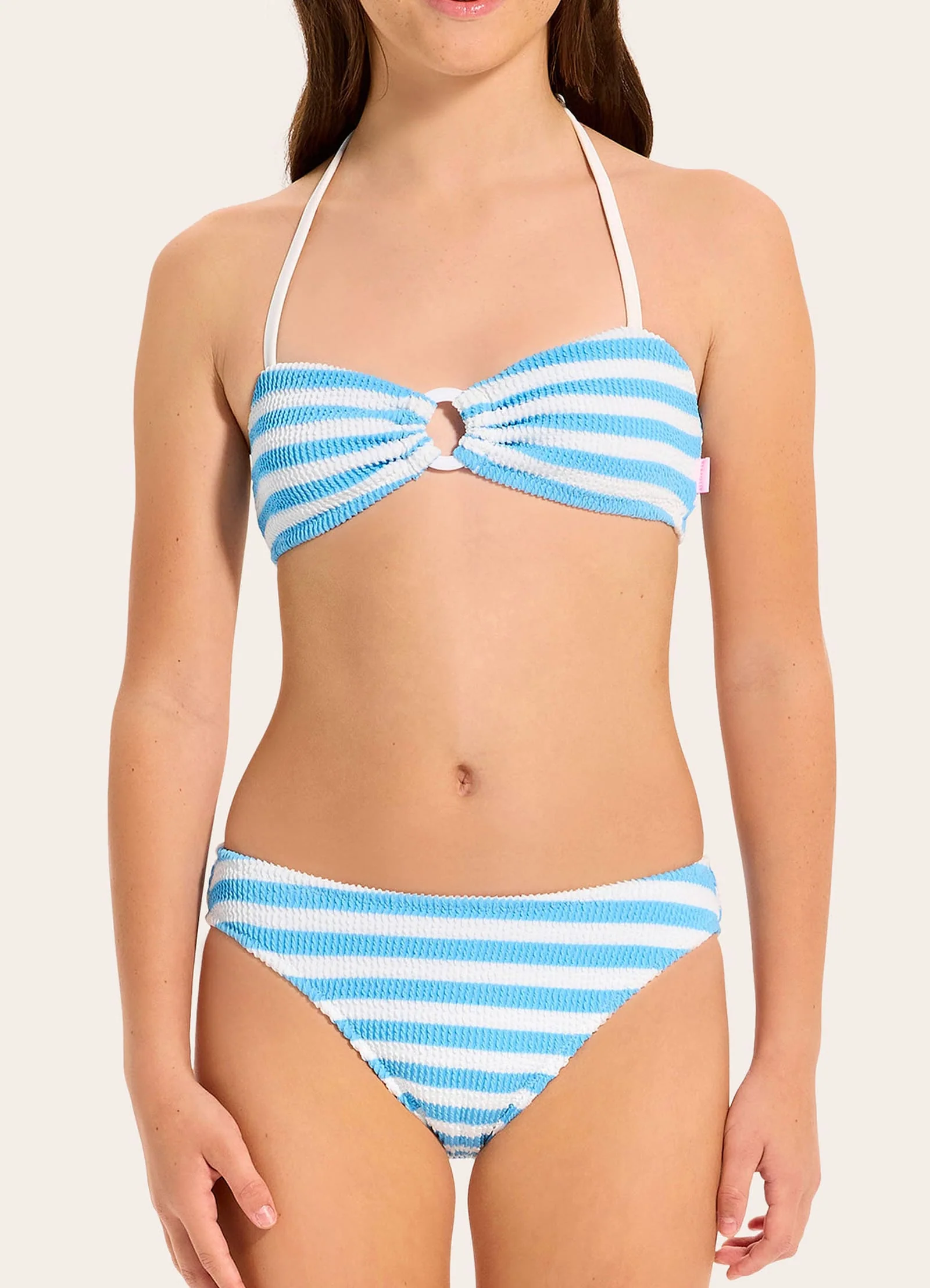 Textured Stripe Bikini - Image 3