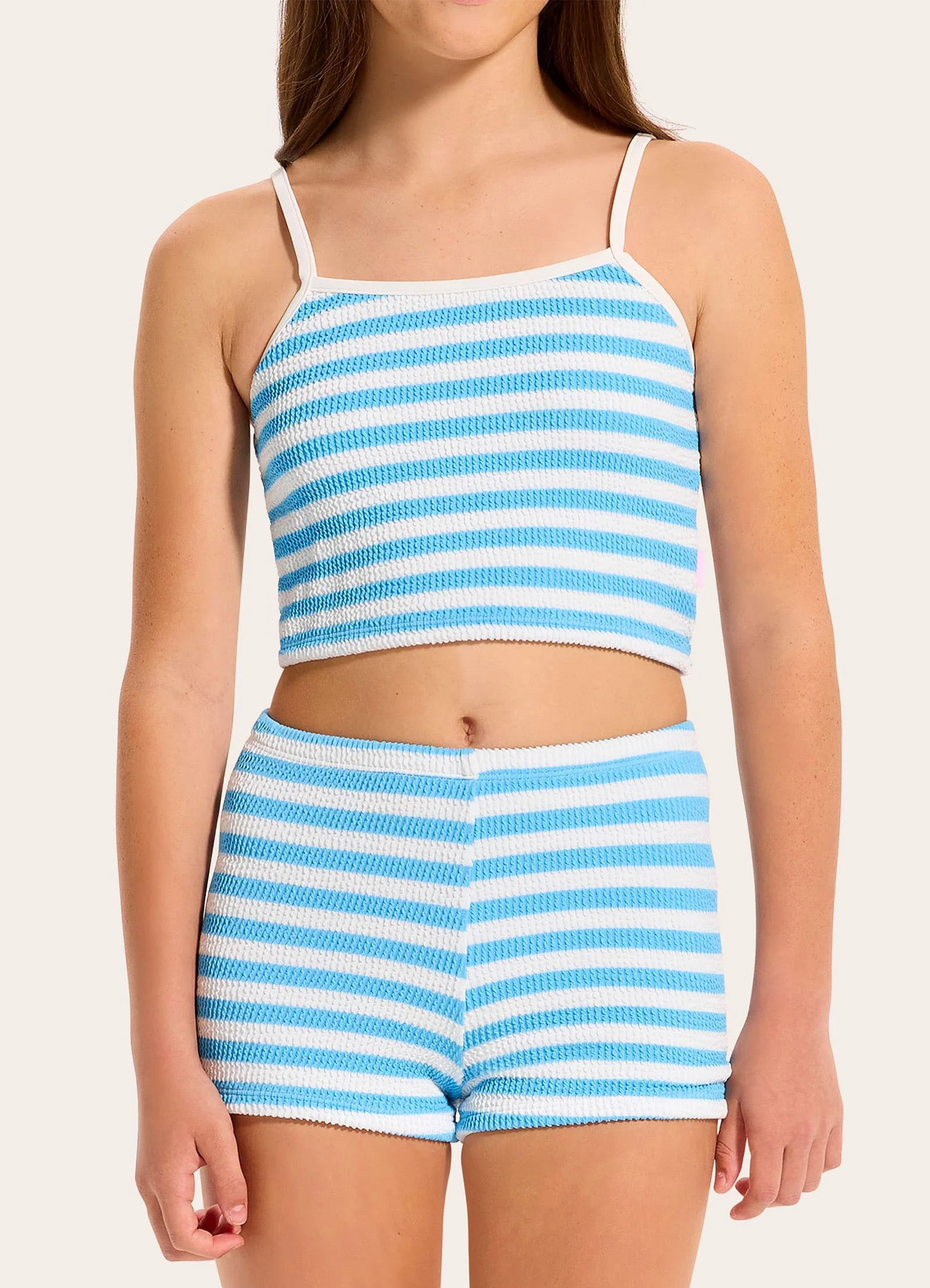 Textured Tankini Set - Image 3
