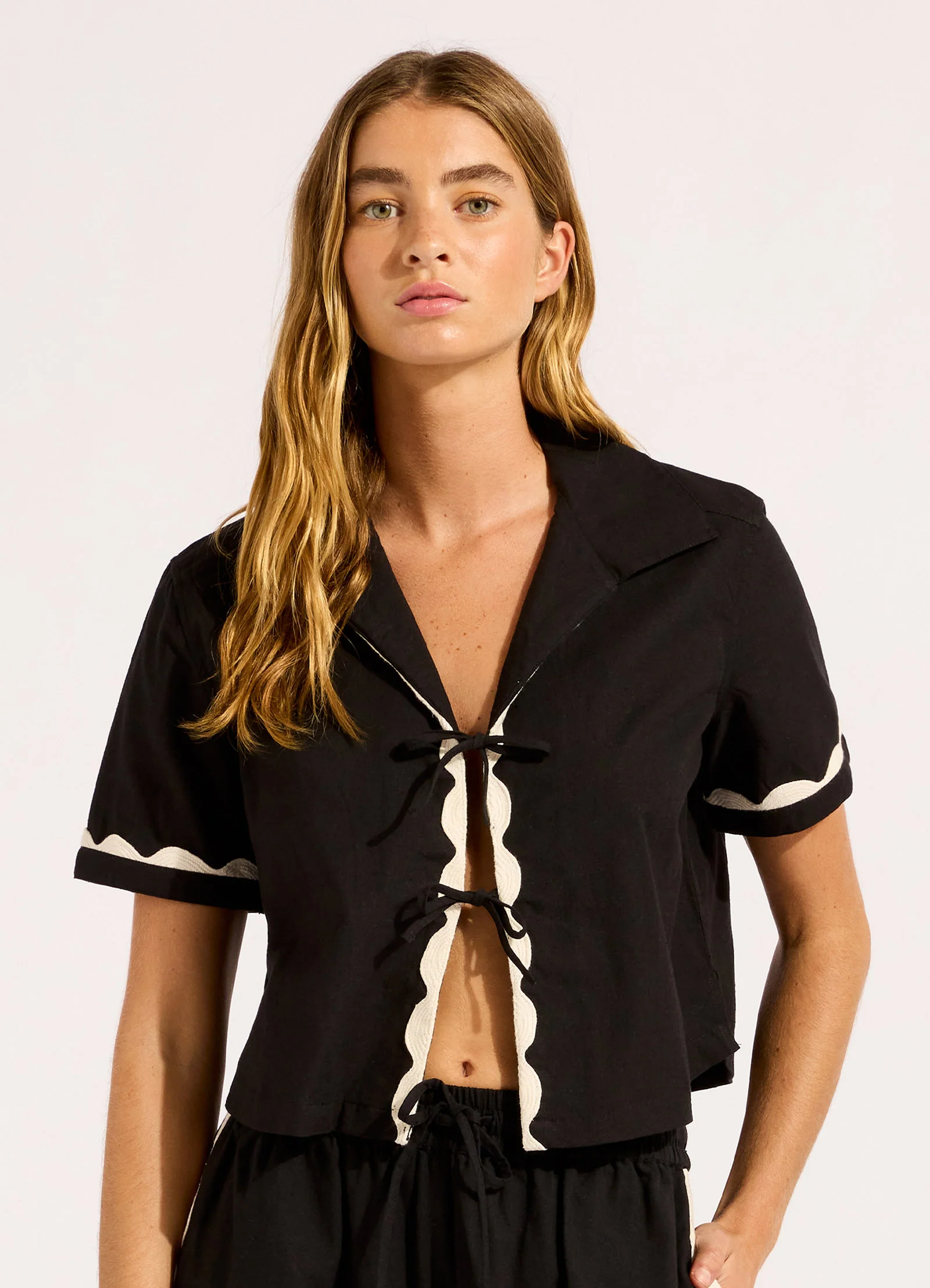Tie Front Shirt - Image 2