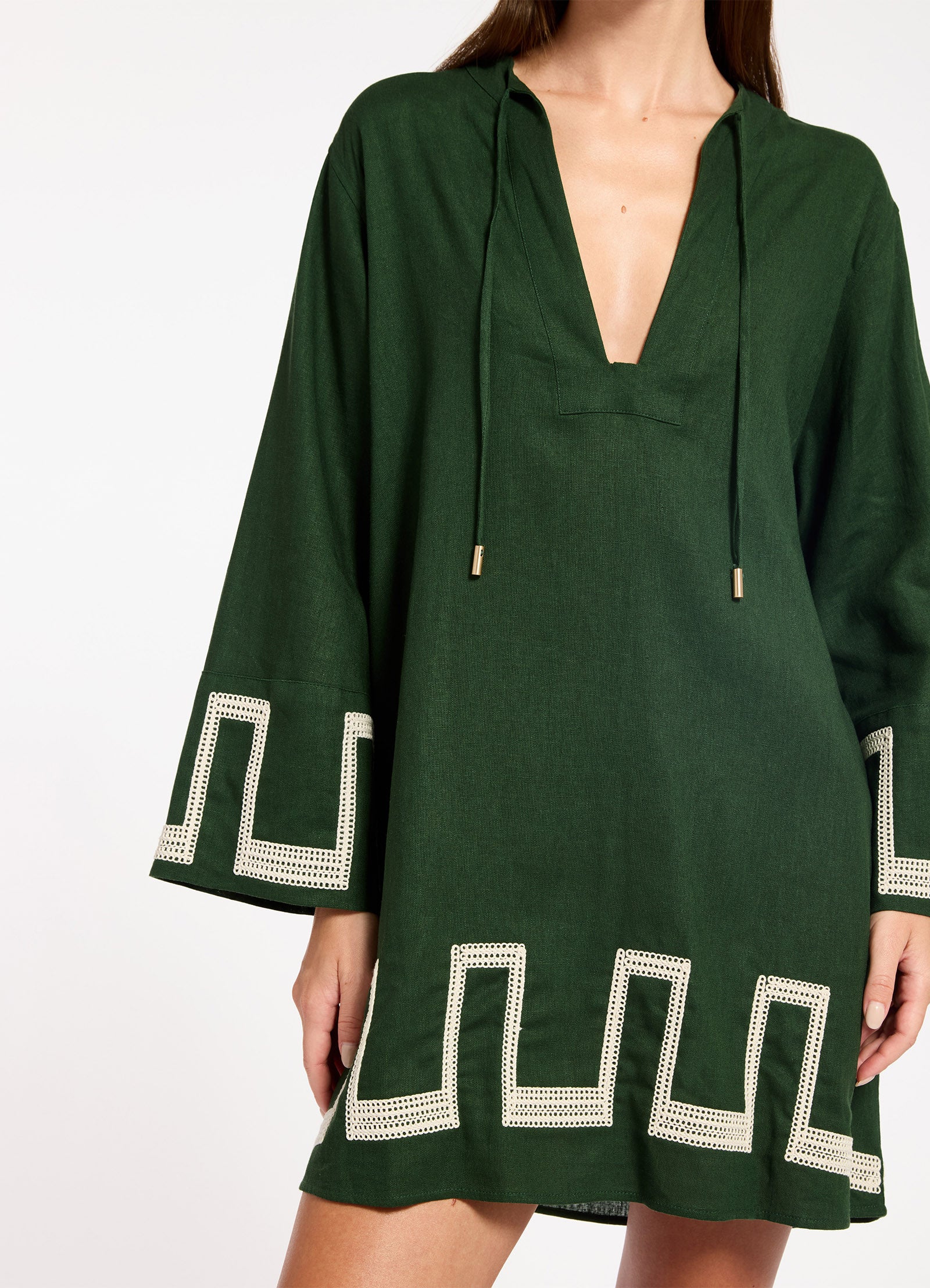 Tirari Nights Embroidered Mini Kaftan - Image 5