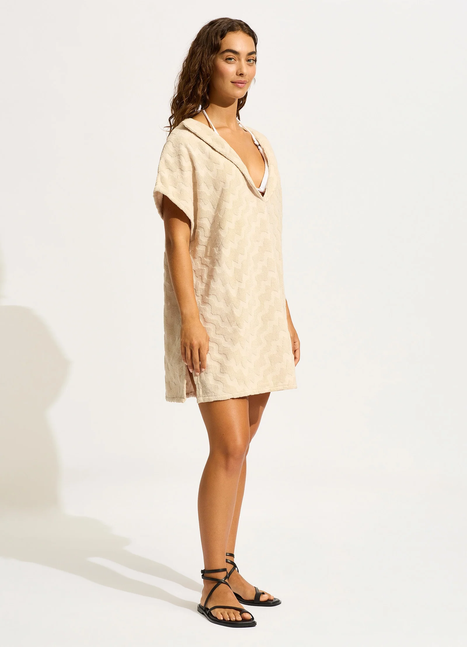 Towel Poncho - Sand - Image 2