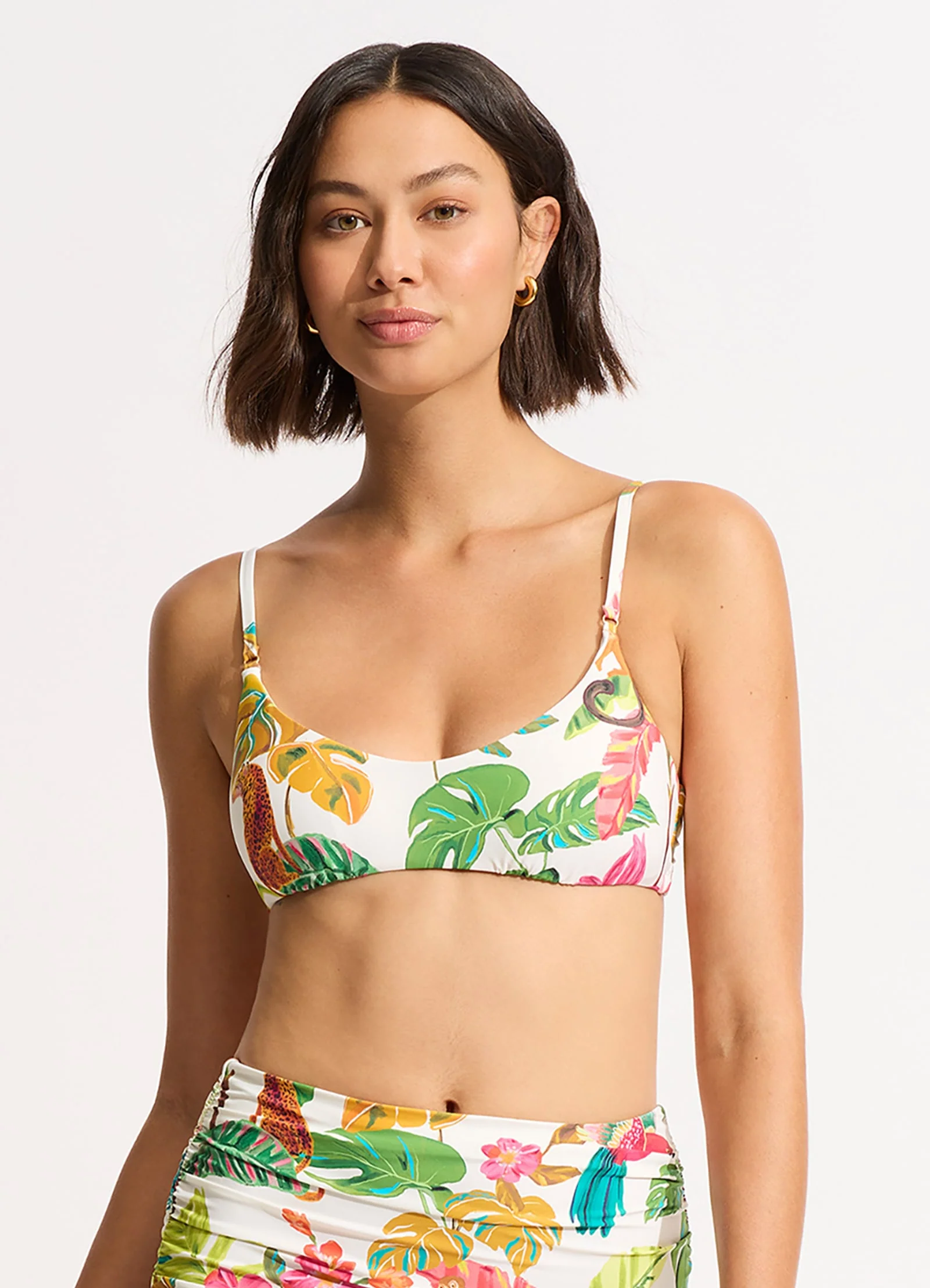 Tropica Bralette Bikini Top - Ecru - Image 2