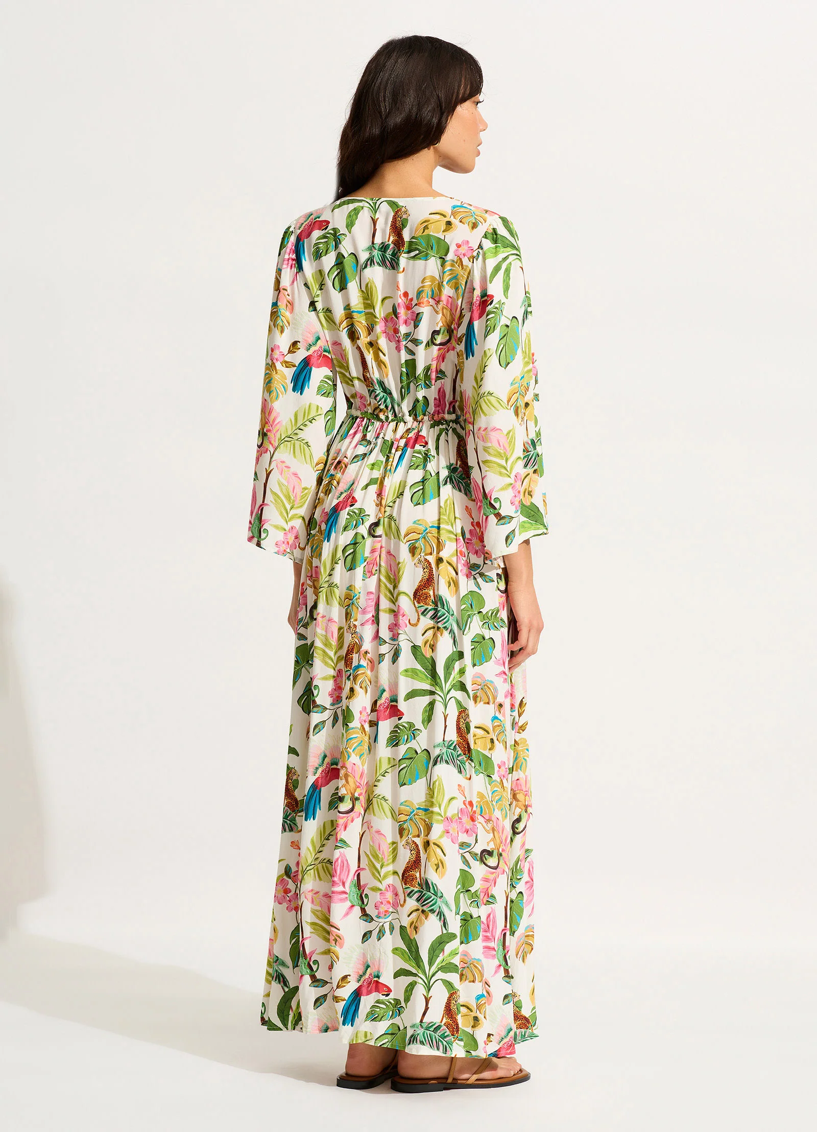 Tropica Maxi Dress - Ecru - Image 3