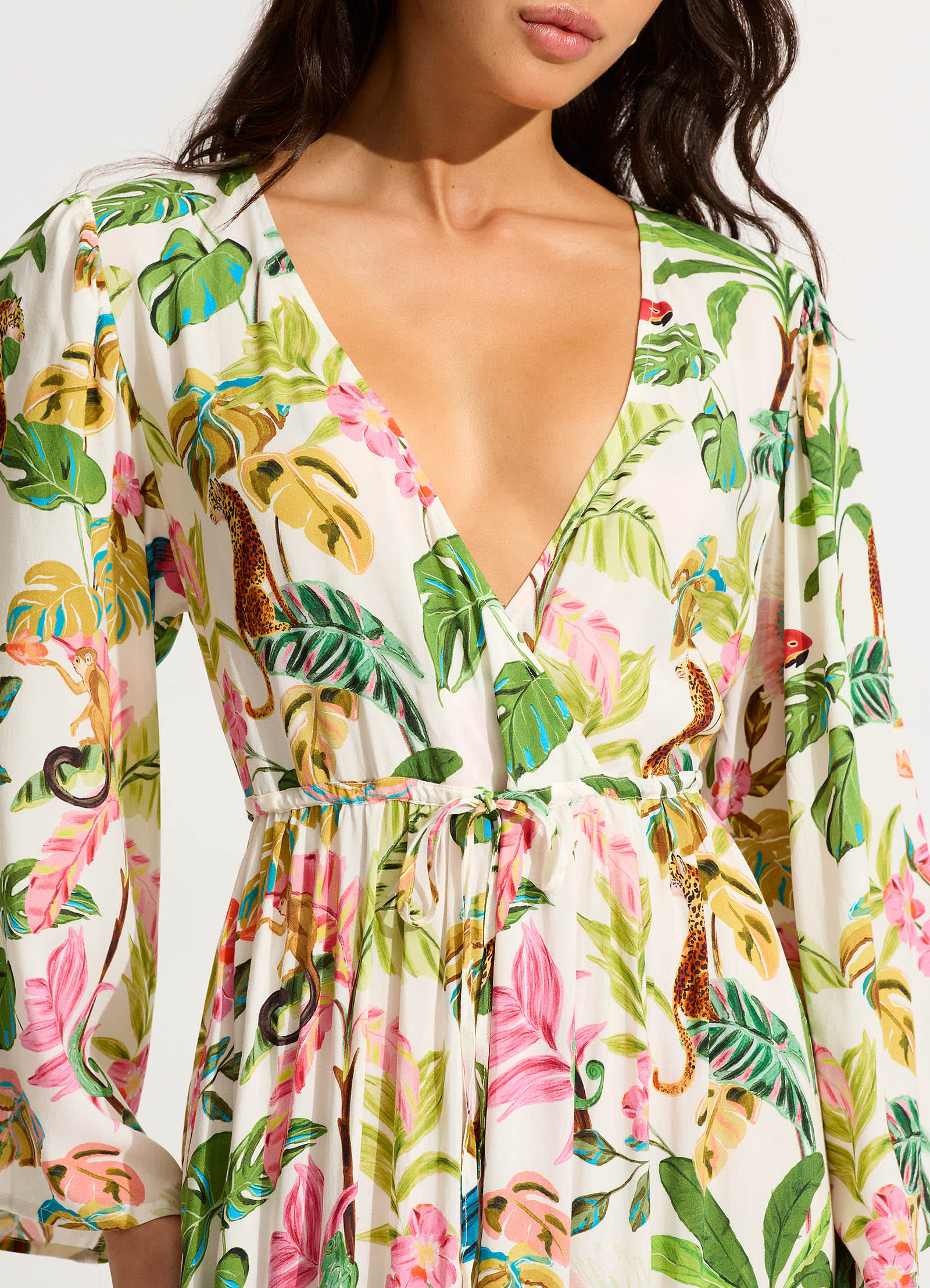 Tropica Maxi Dress - Ecru - Image 4