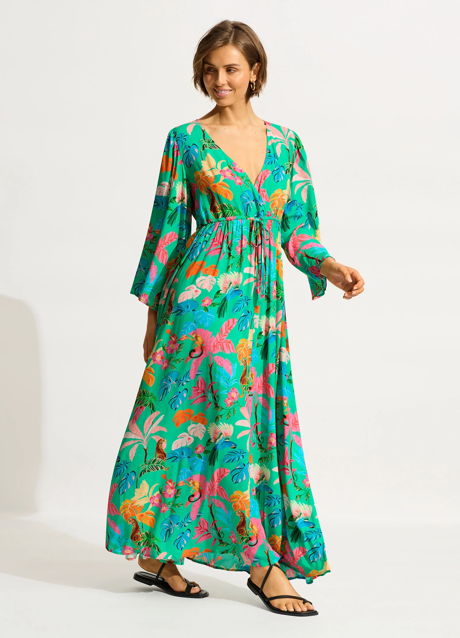 Tropica Maxi Dress - Jade - Image 2
