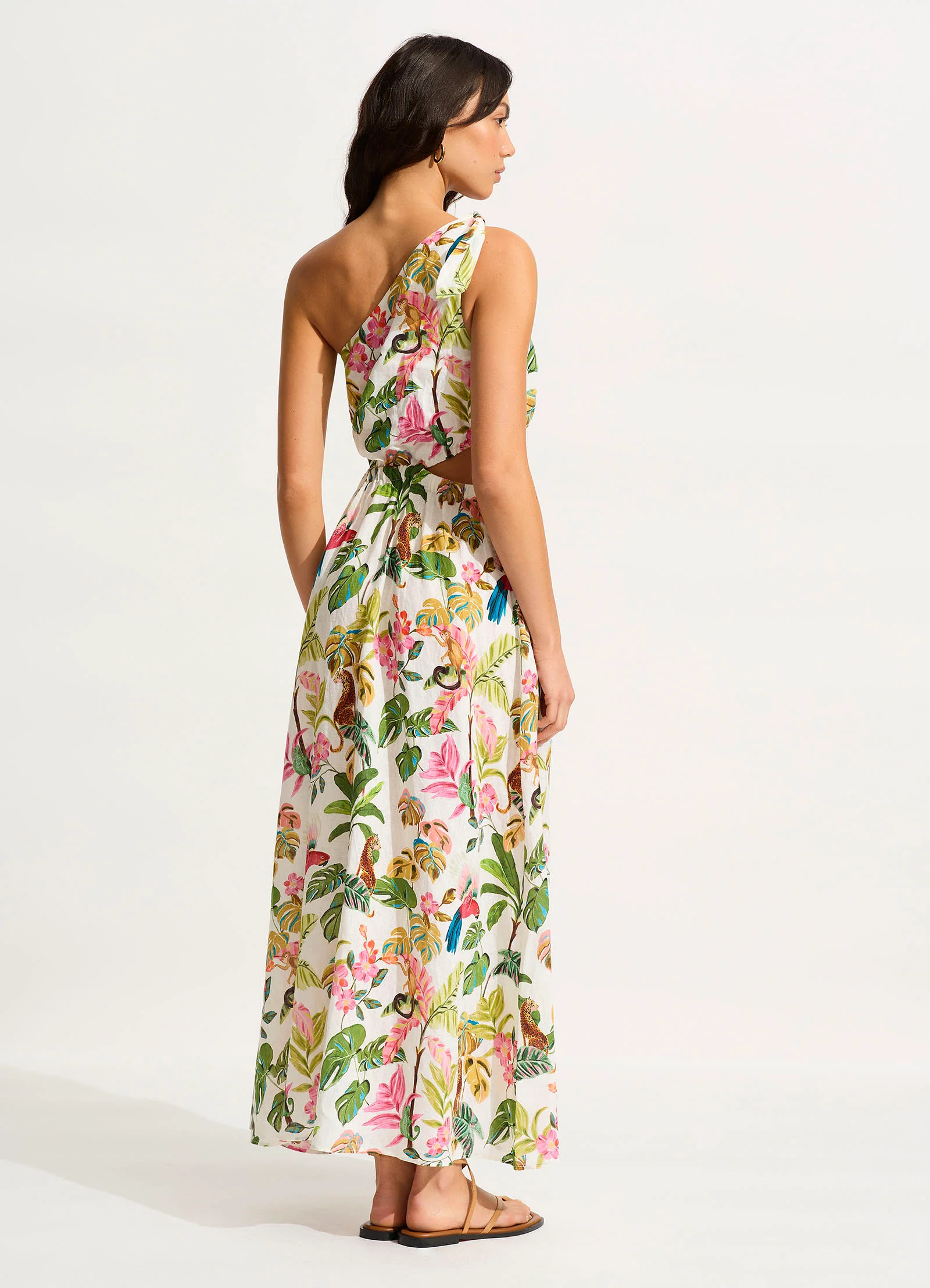 Tropica Midi Dress - Ecru - Image 3