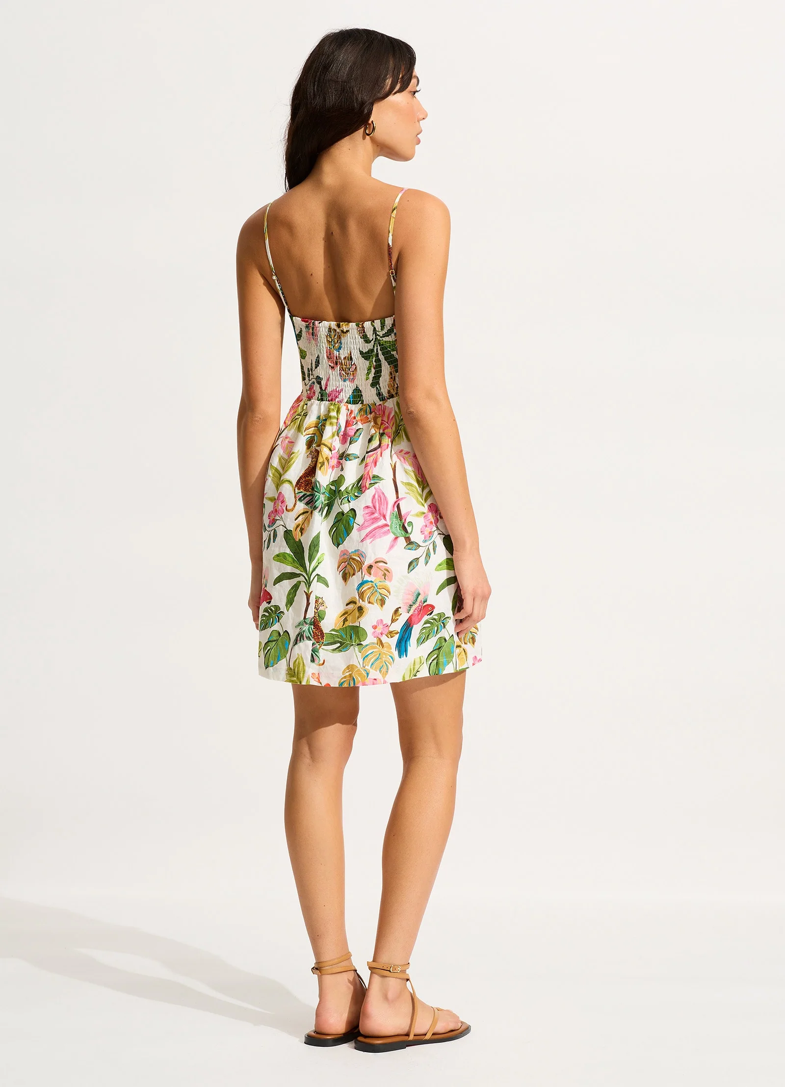 Tropica Mini Dress - Ecru - Image 3
