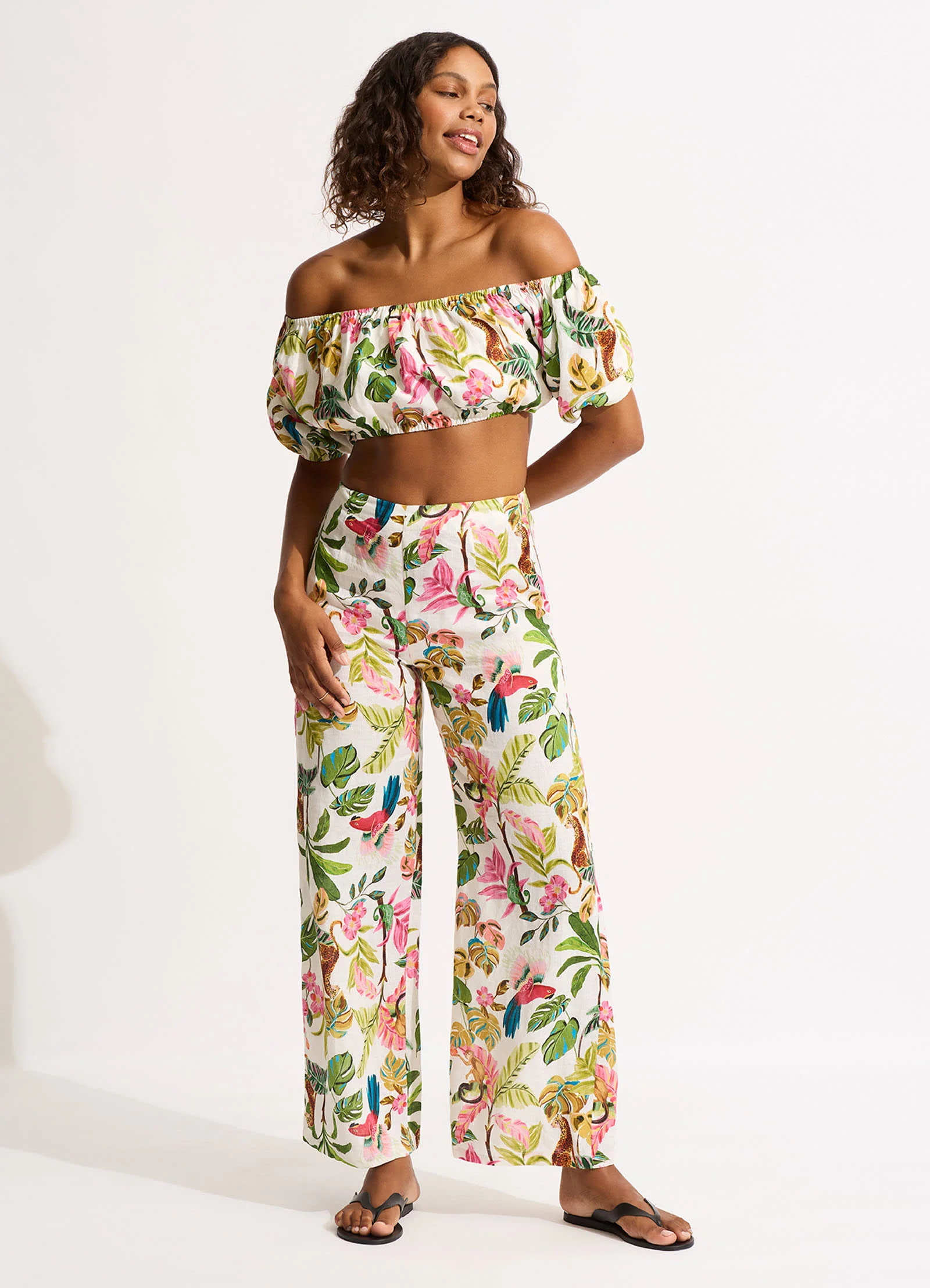 Tropica Pant - Ecru - Image 2