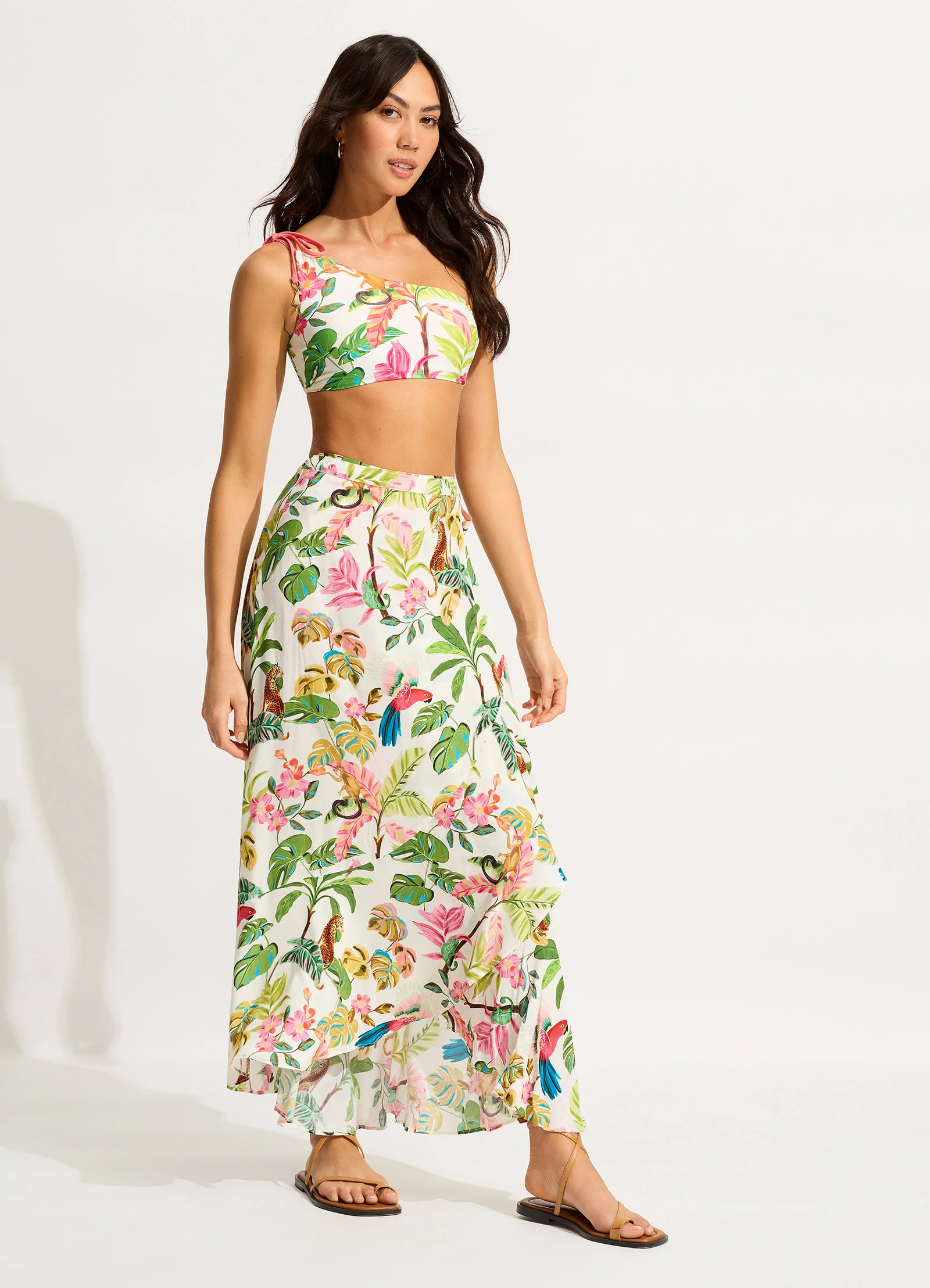 Tropica Wrap Skirt - Ecru - Image 3