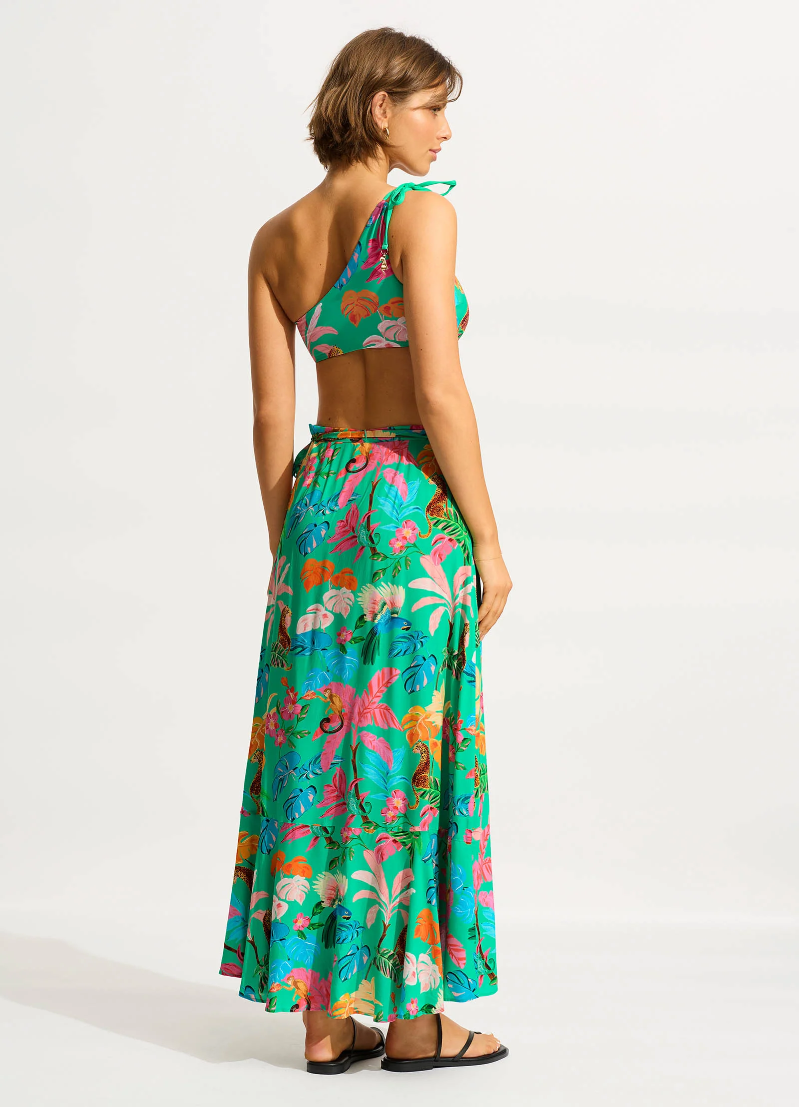 Tropica Wrap Skirt - Jade - Image 4