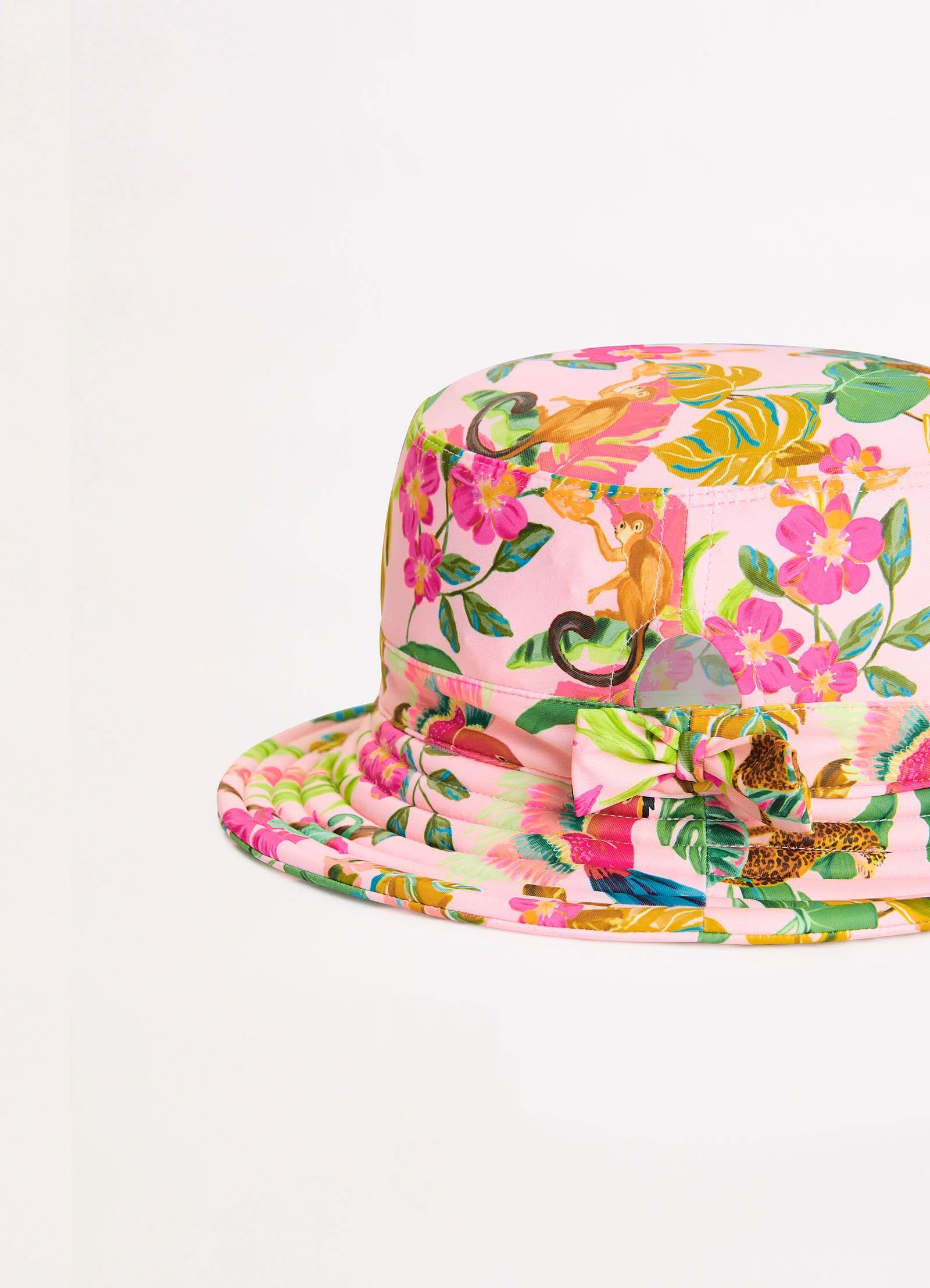 Tropical Dreams Girls Bucket Hat - Trop Pink - Image 4
